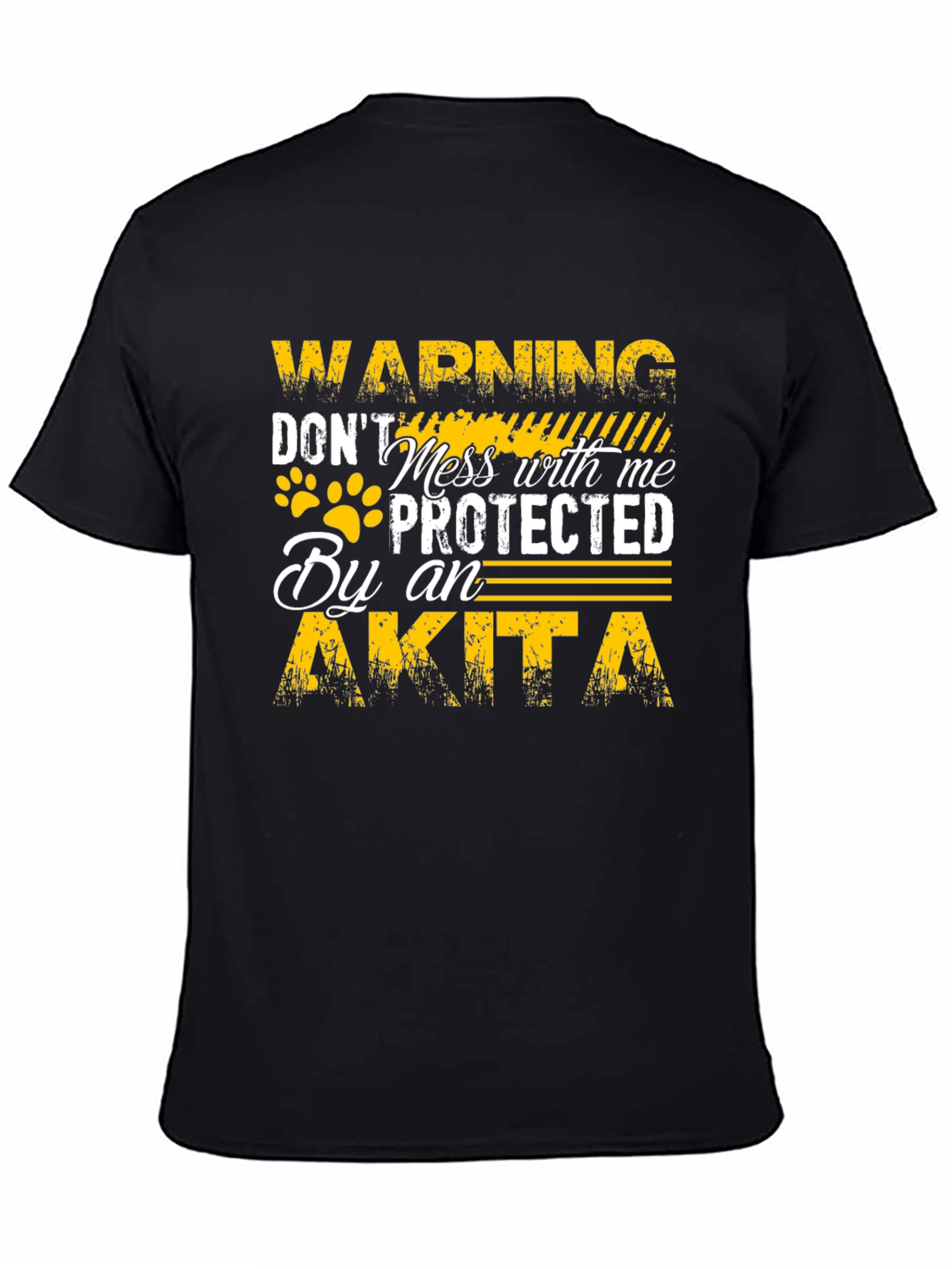 Warning Protected By An Akita T-Shirt