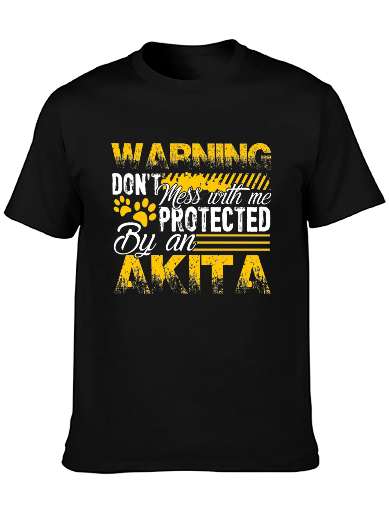 Warning Protected By An Akita T-Shirt