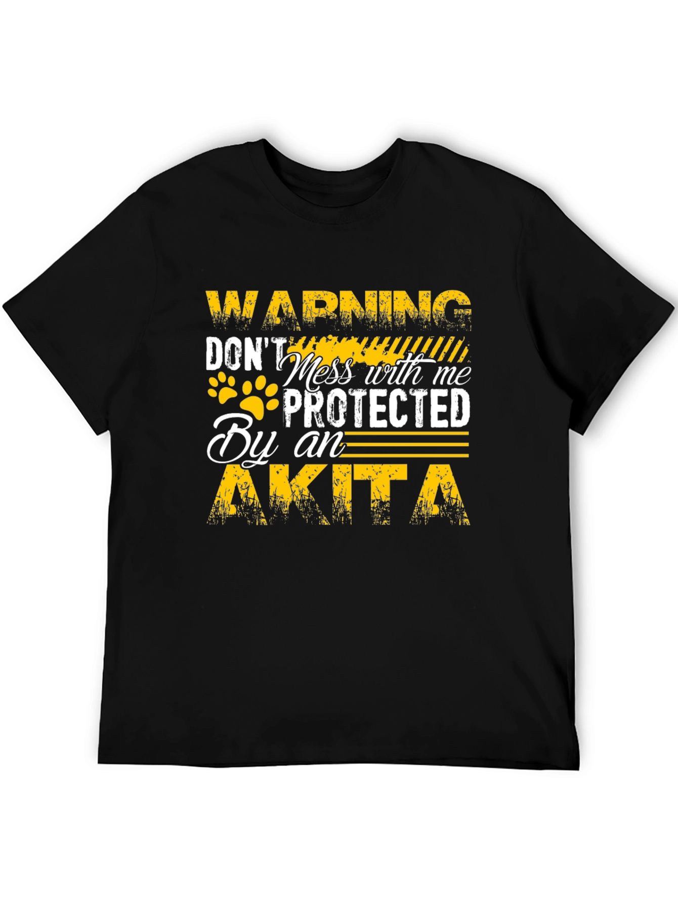 Warning Protected By An Akita T-Shirt
