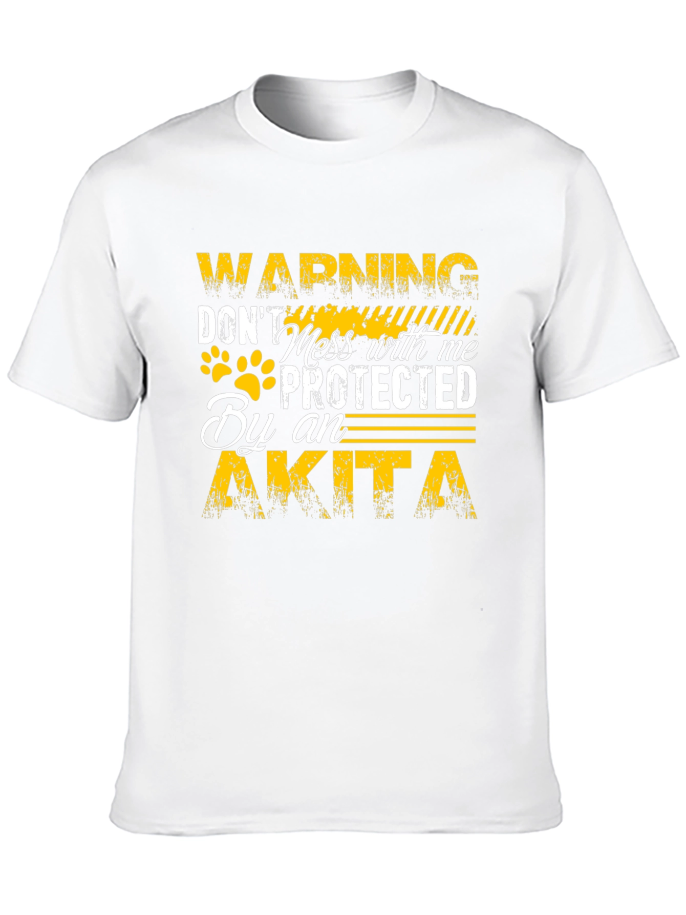 Warning Protected By An Akita T-Shirt