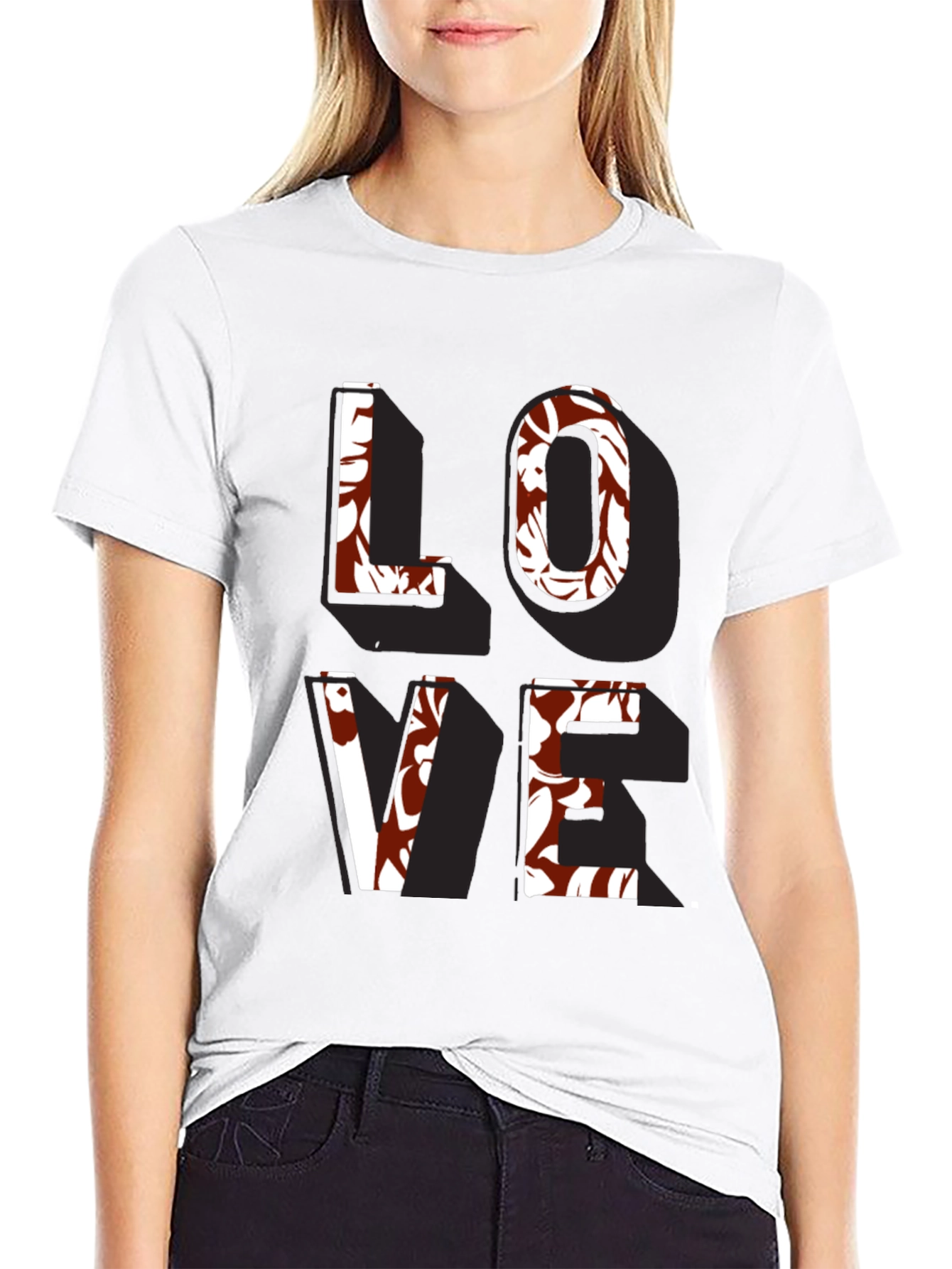 Floral Love T-Shirt - Stylish Graphic Tee