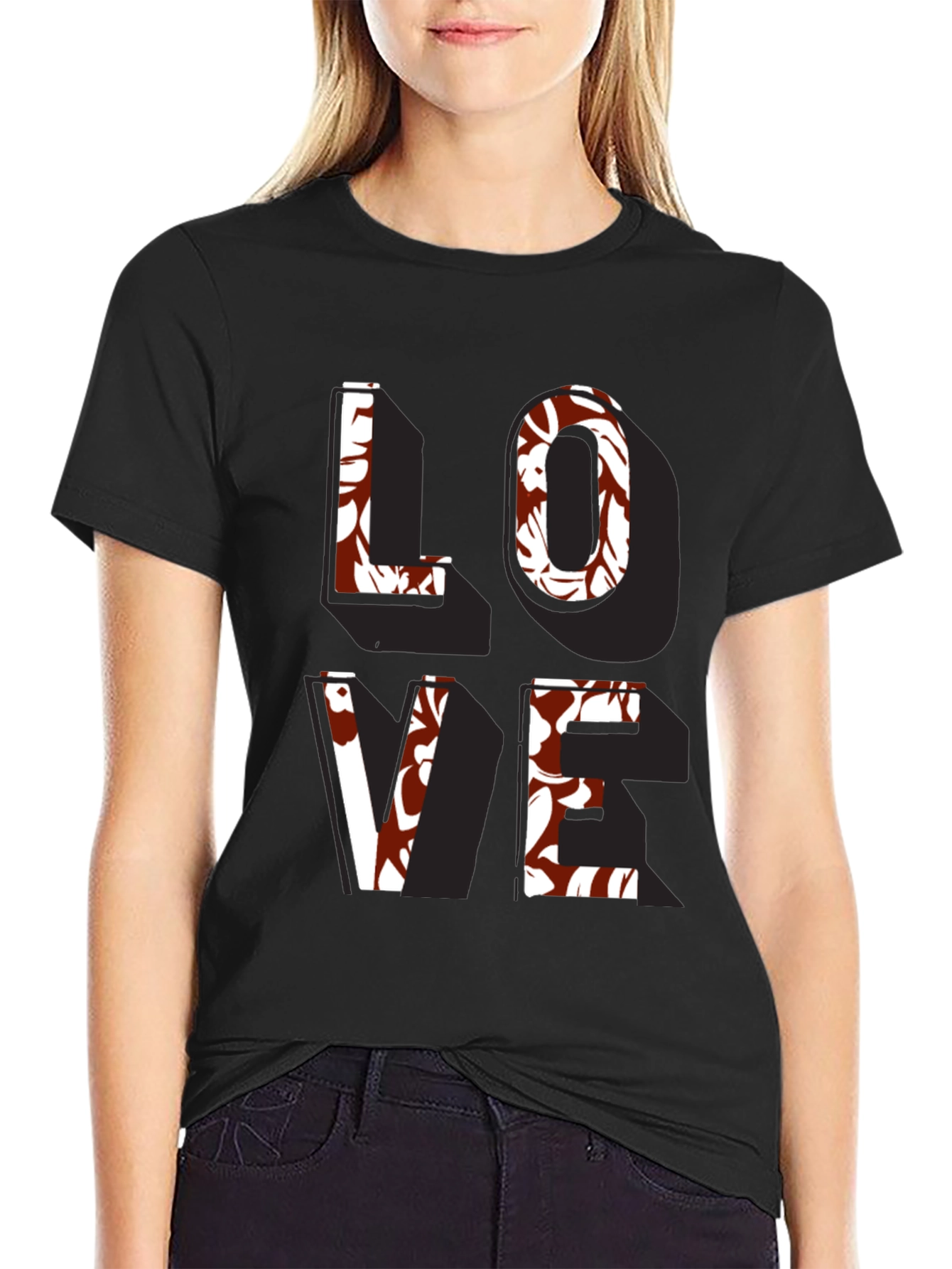 Floral Love T-Shirt - Stylish Graphic Tee