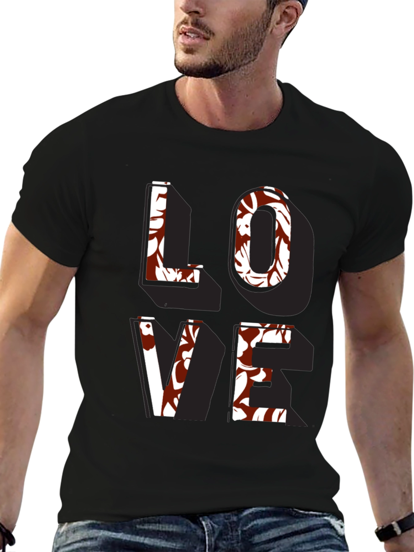 Floral Love T-Shirt - Stylish Graphic Tee