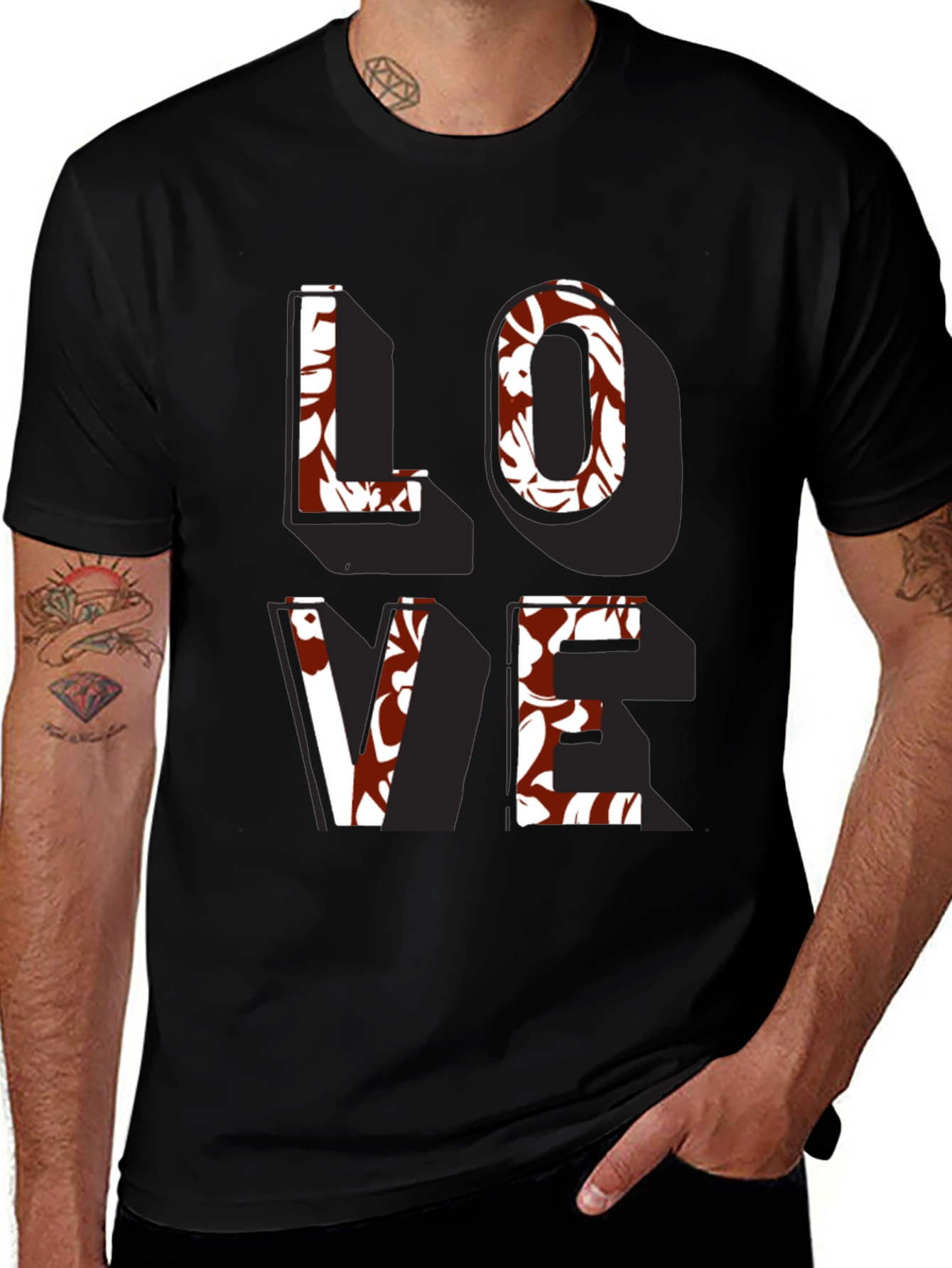 Floral Love T-Shirt - Stylish Graphic Tee