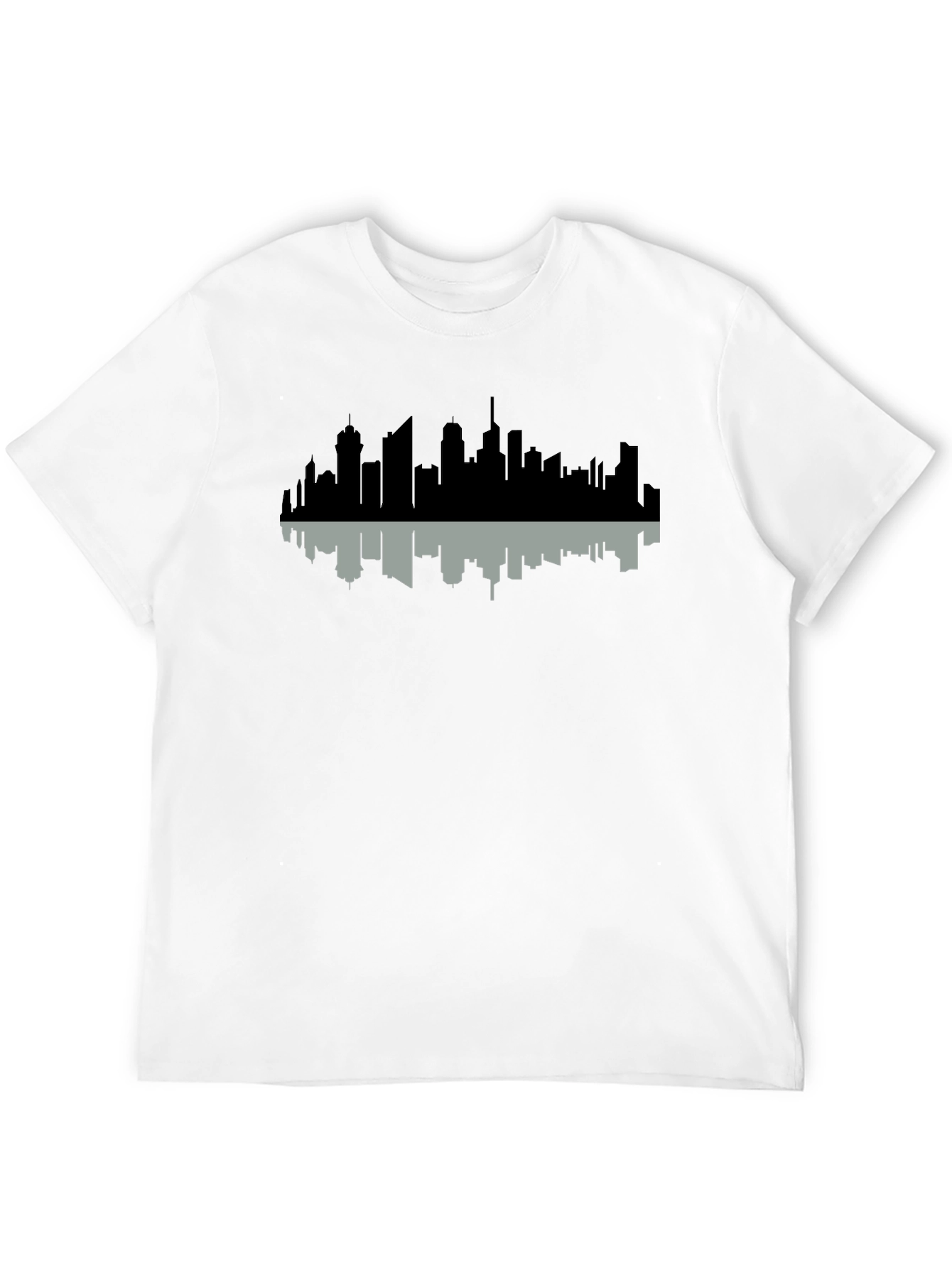 Cityscape Reflection Tee - Modern Graphic Print