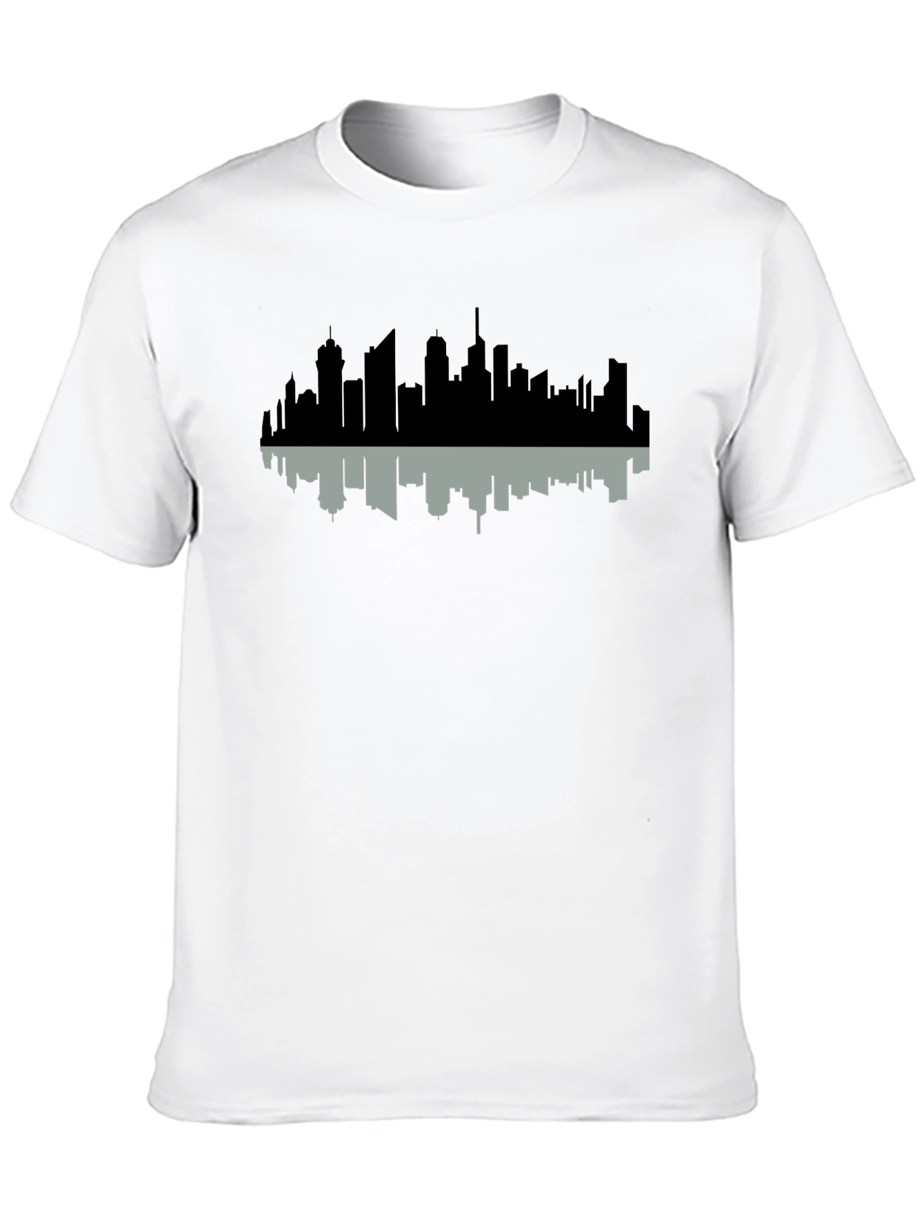 Cityscape Reflection Tee - Modern Graphic Print