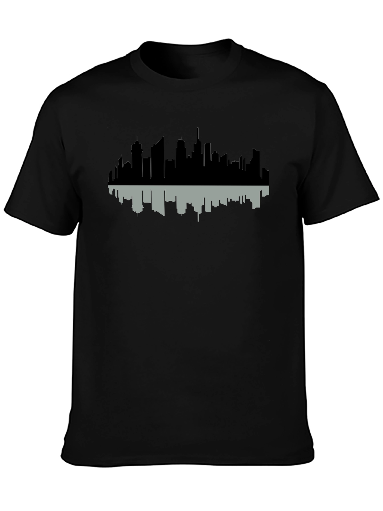 Cityscape Reflection Tee - Modern Graphic Print