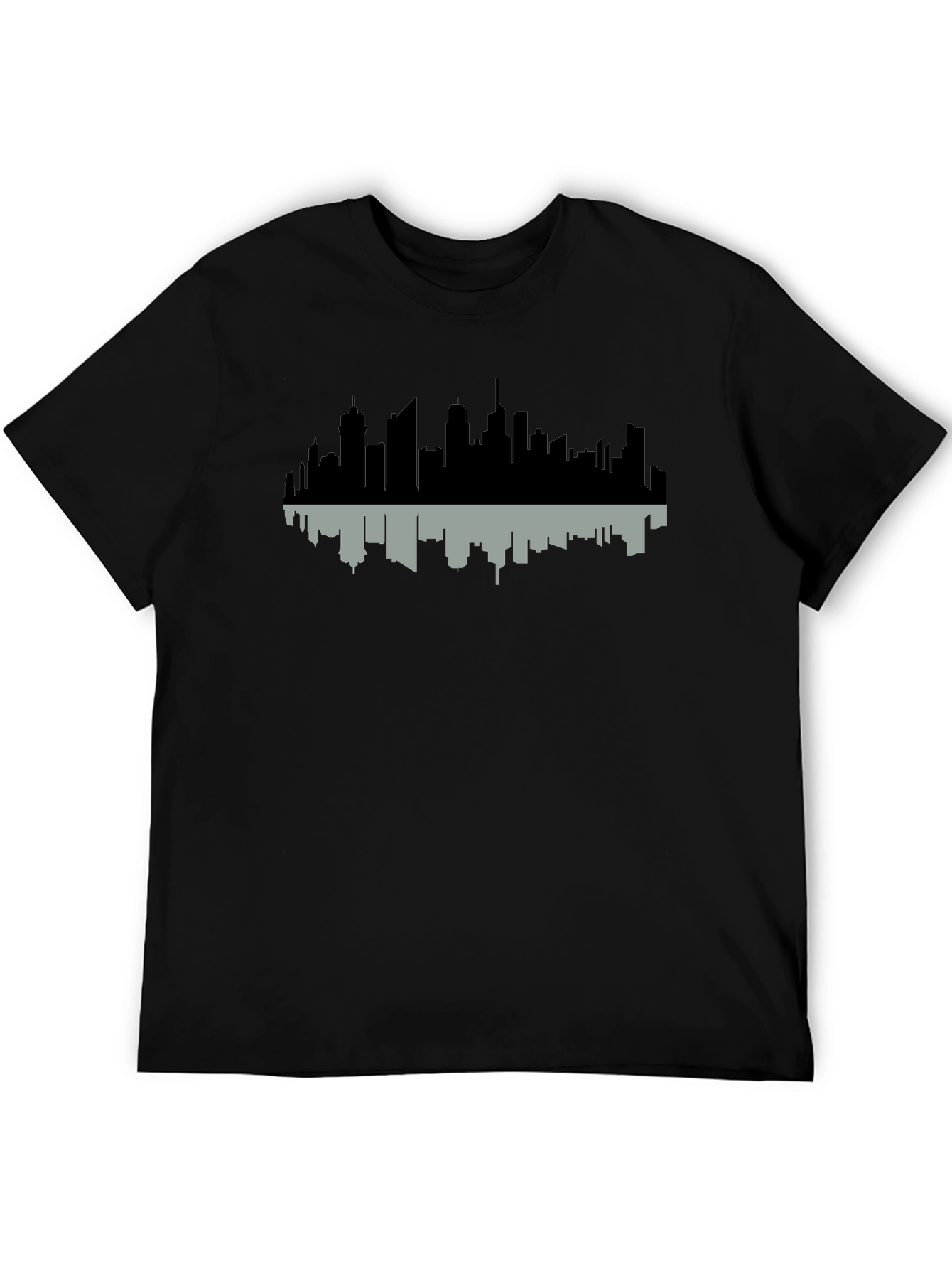 Cityscape Reflection Tee - Modern Graphic Print