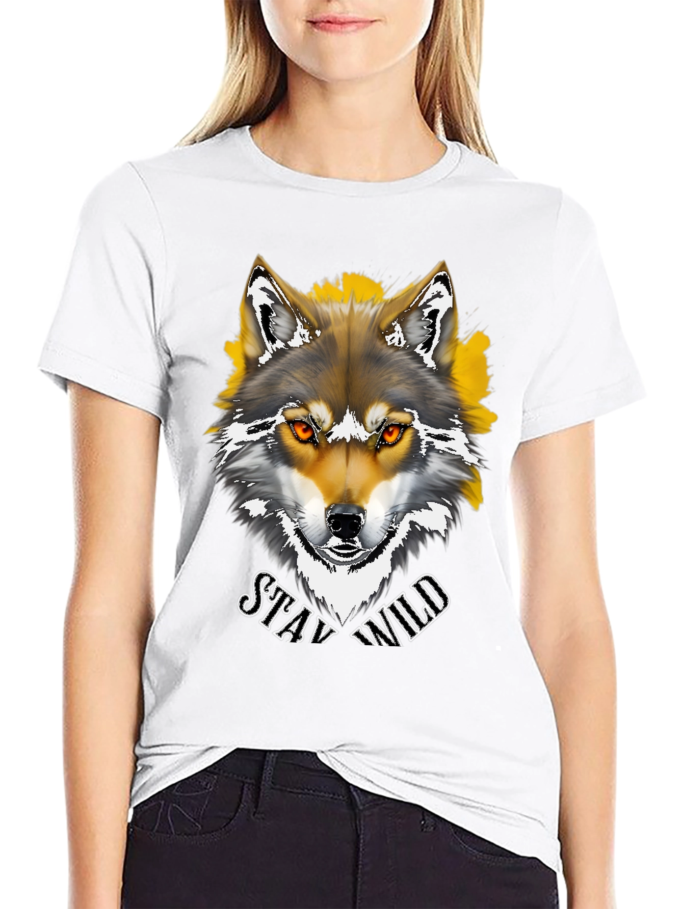 Stay Wild Wolf Graphic Tee