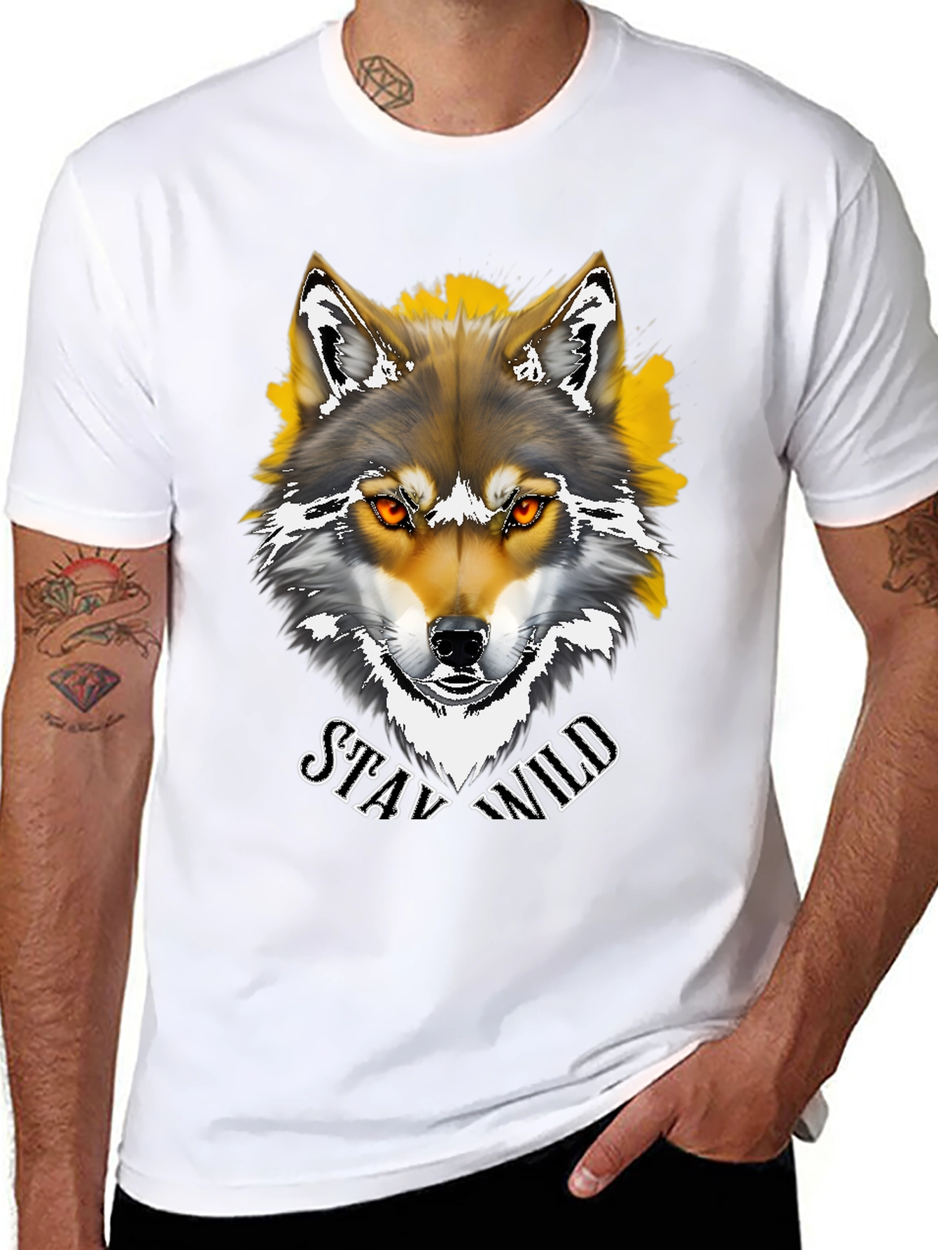 Stay Wild Wolf Graphic Tee