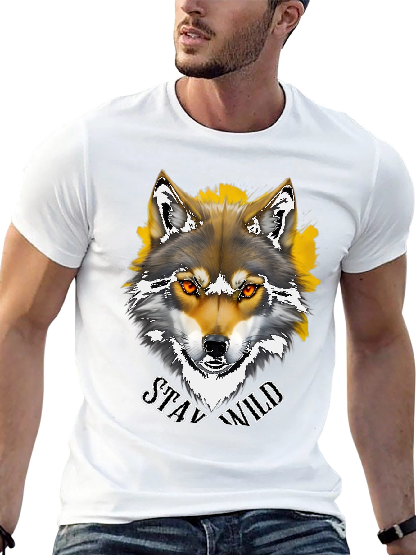 Stay Wild Wolf Graphic Tee