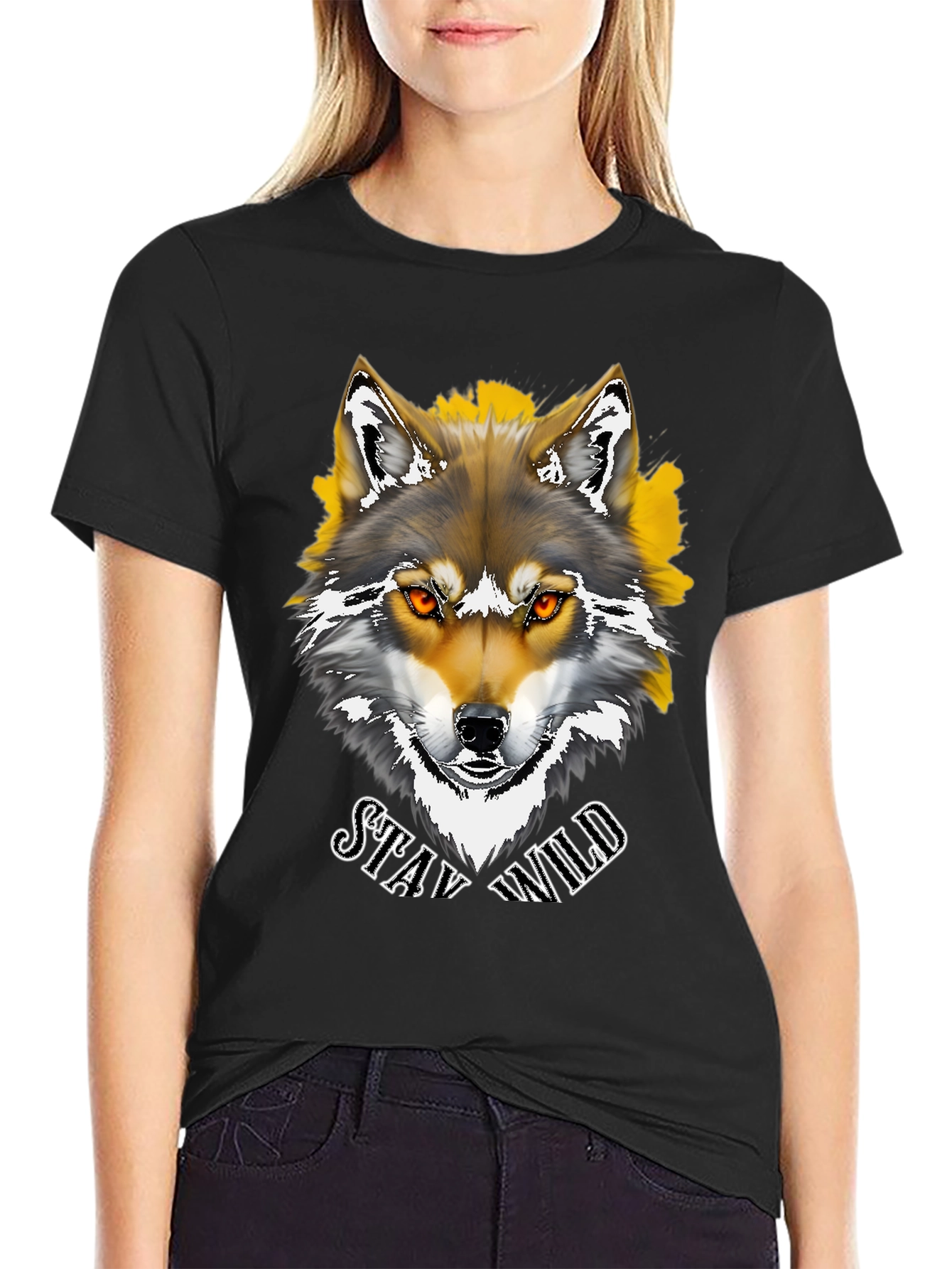 Stay Wild Wolf Graphic Tee