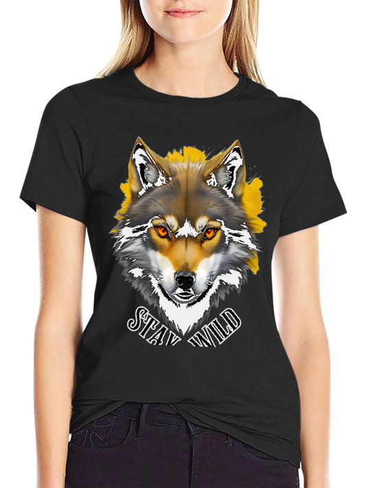 Stay Wild Wolf Graphic Tee