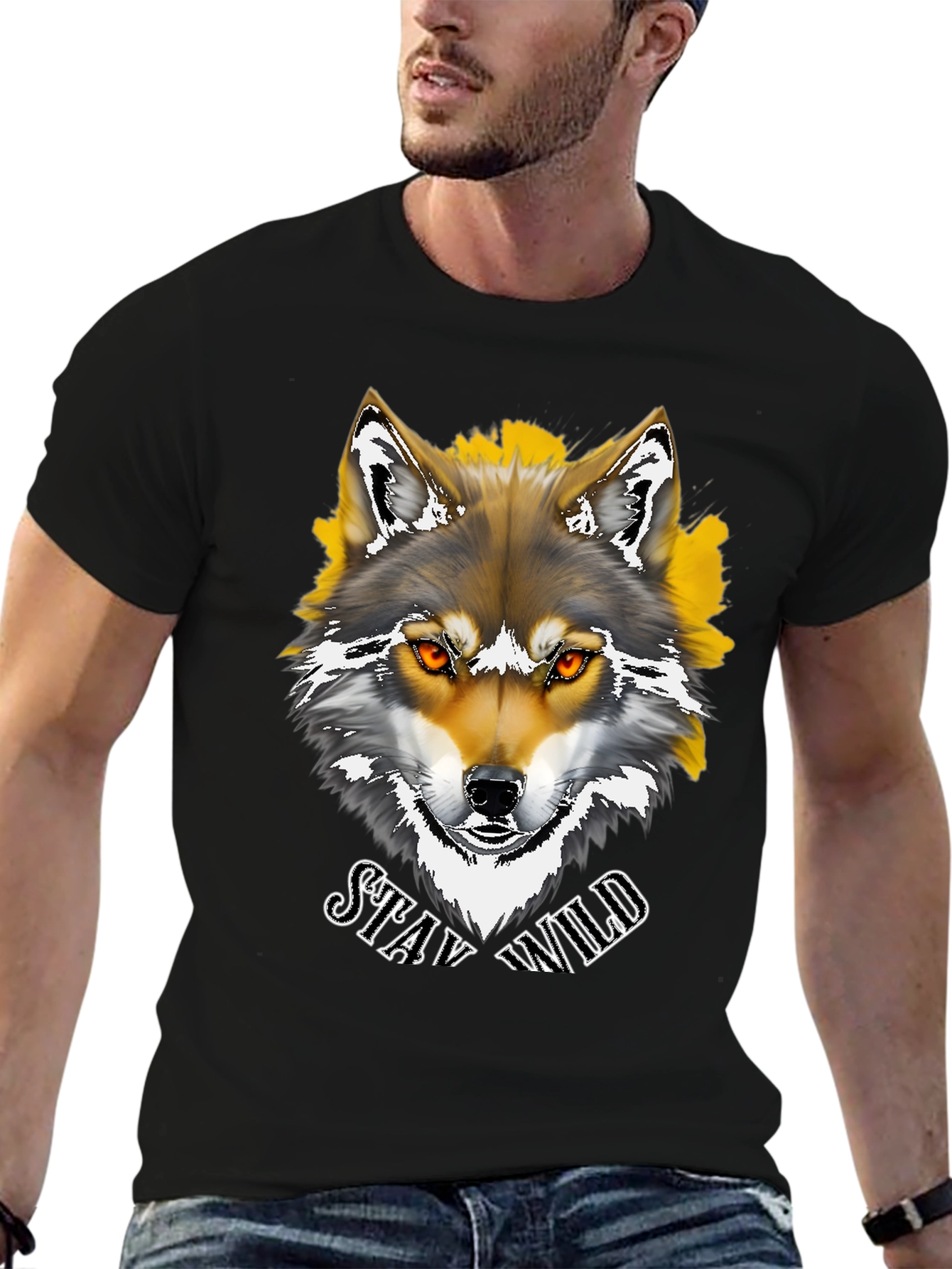 Stay Wild Wolf Graphic Tee