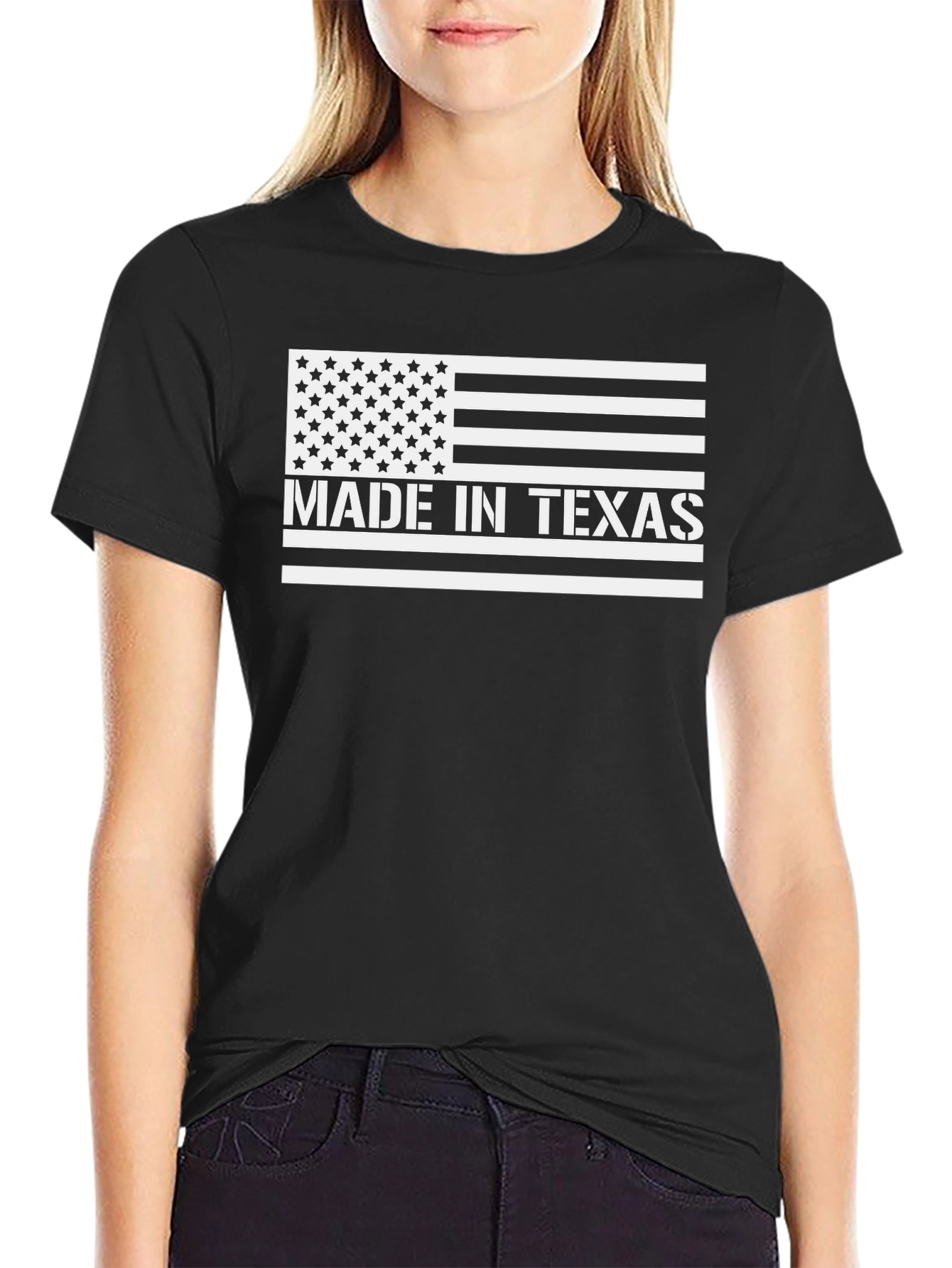 Made in Texas Flag Graphic T-Shirt