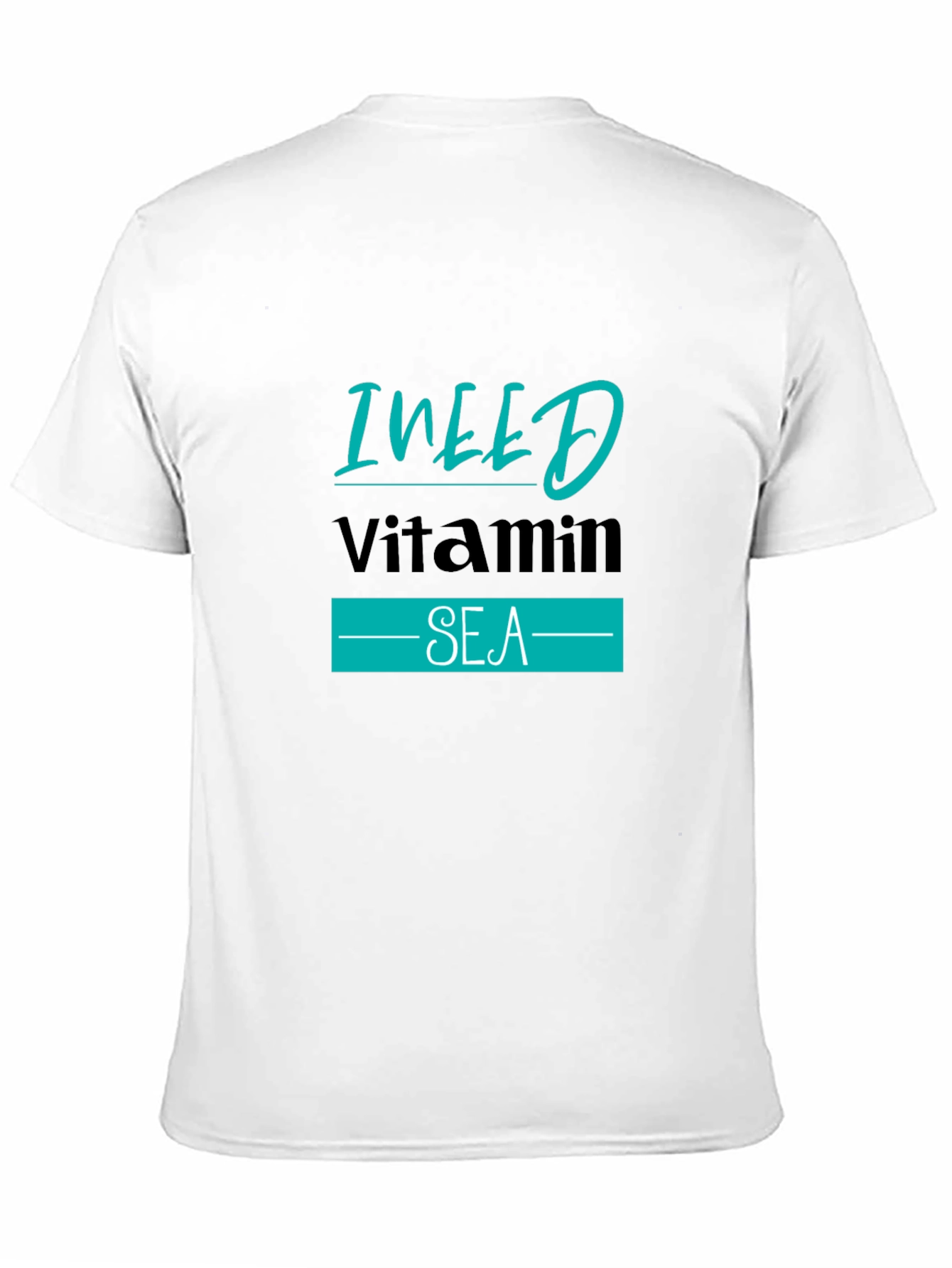 I NEED Vitamin SEA Black T-Shirt