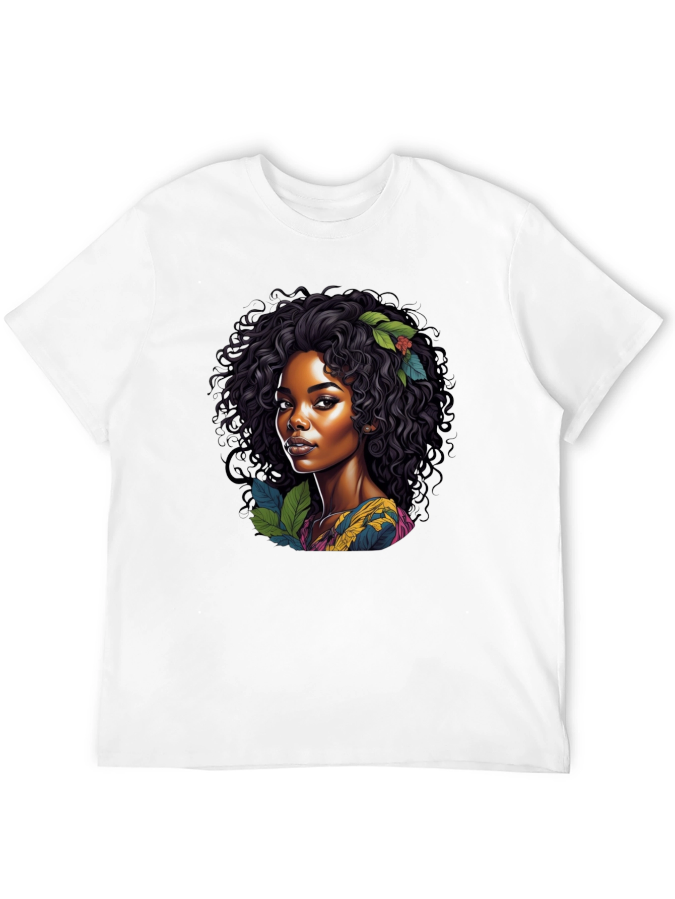 Botanical Beauty Graphic Tee - Black