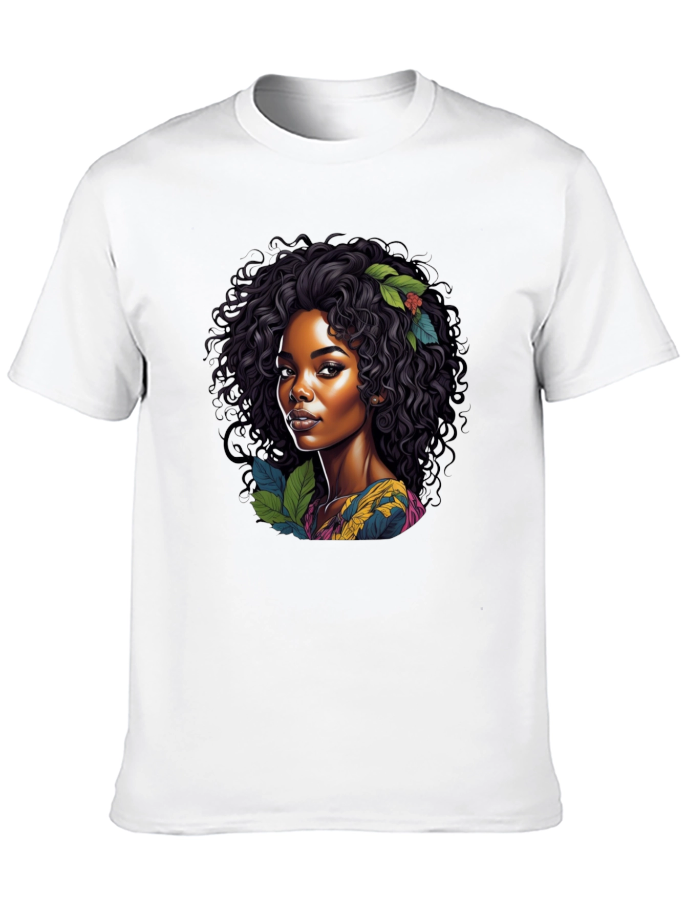 Botanical Beauty Graphic Tee - Black