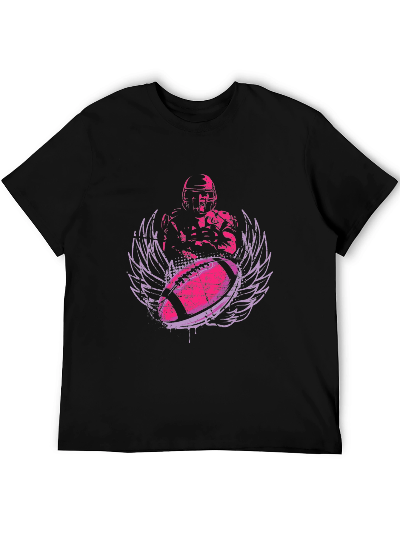 Football Player Graphic Tee - Stylish Sportswear