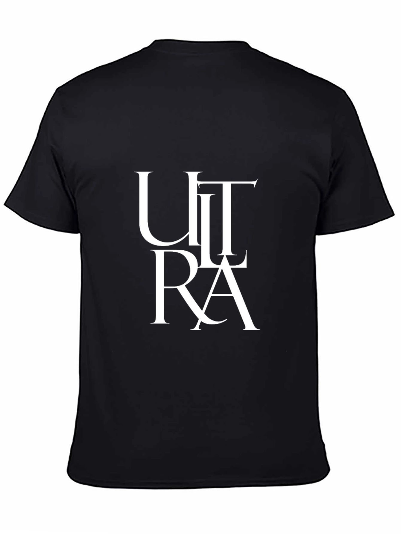 Ultra Graphic Tee - Black Cotton T-Shirt