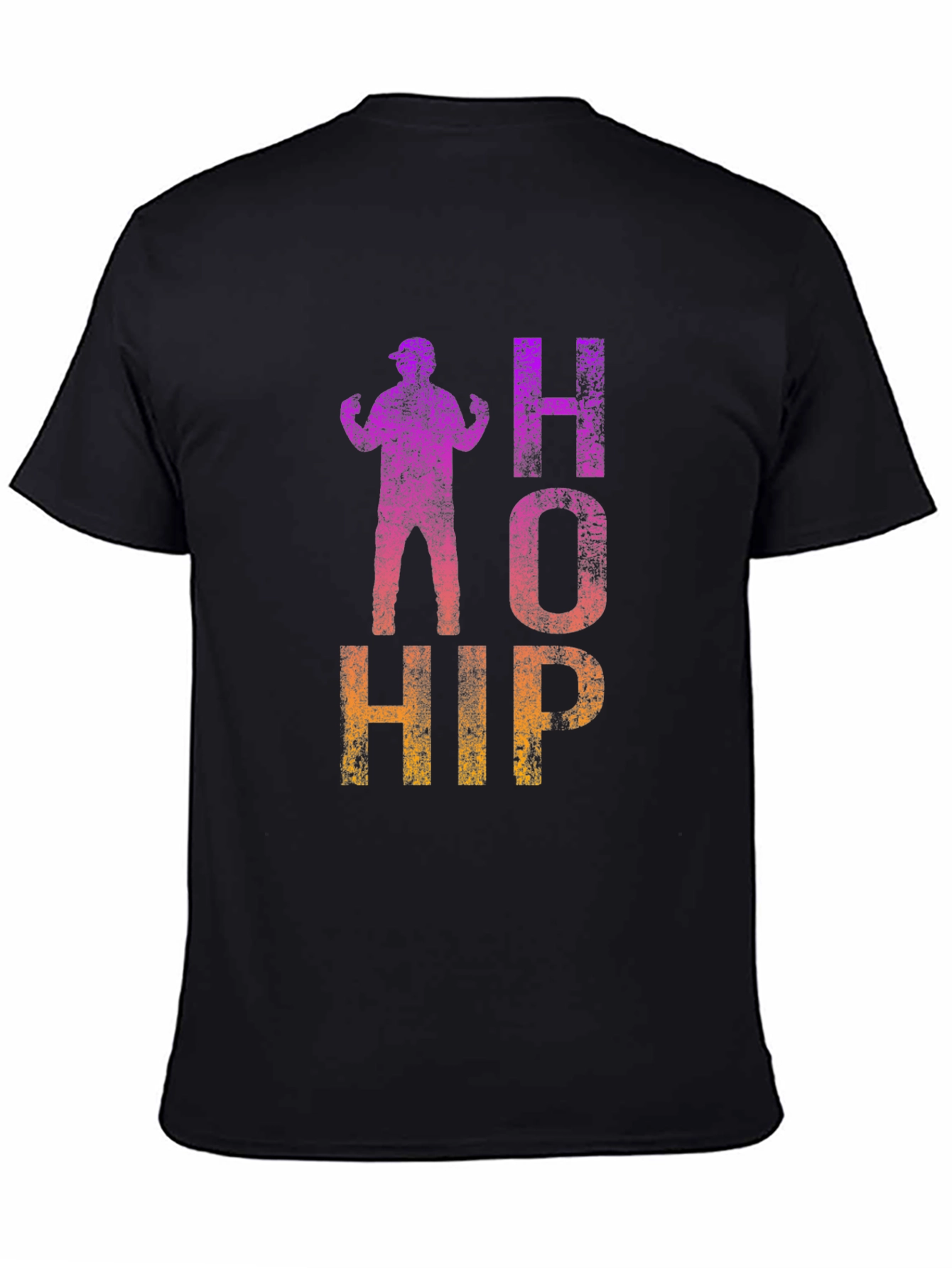 Retro HOHIP Graphic Tee - Black