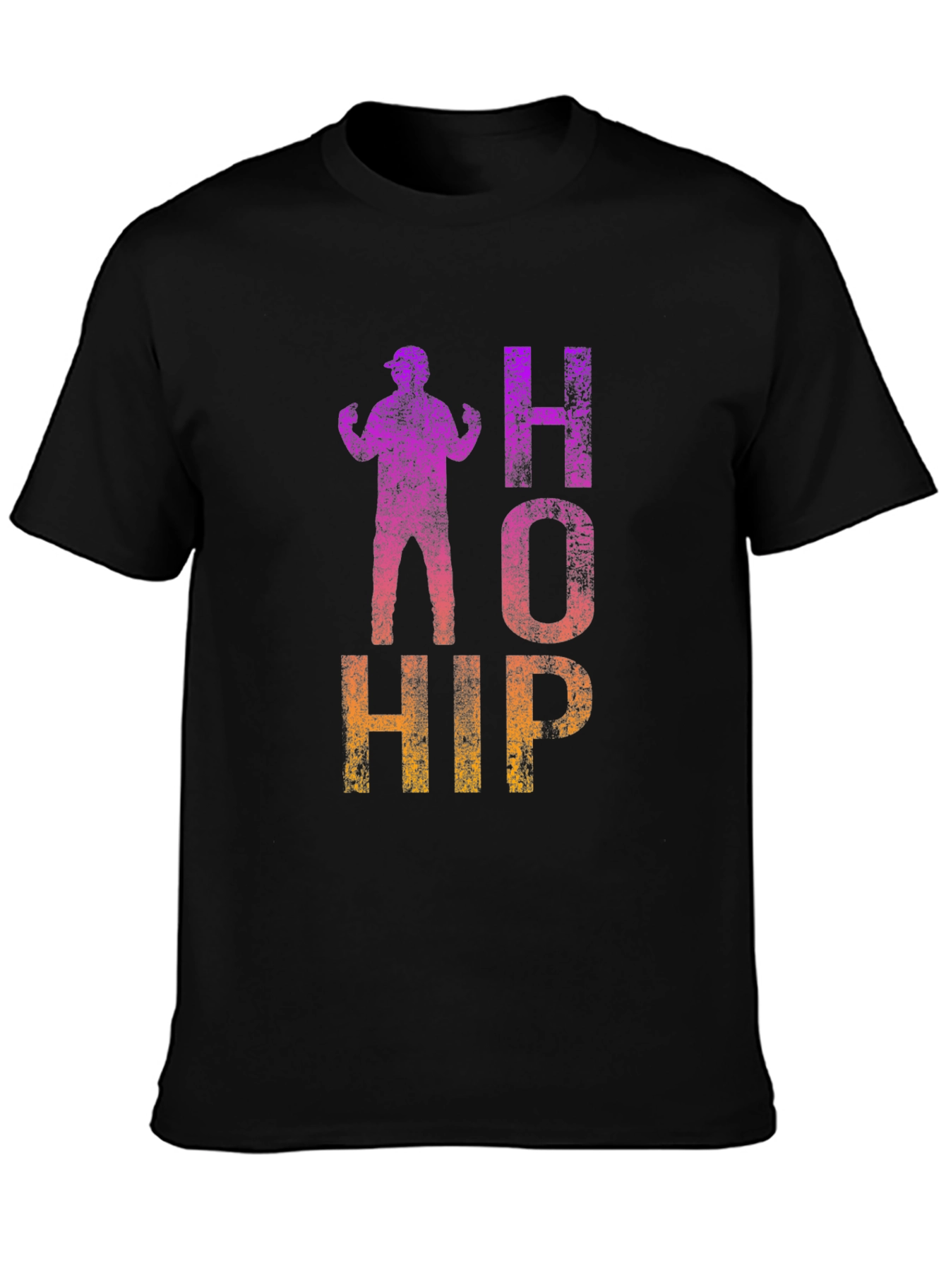 Retro HOHIP Graphic Tee - Black