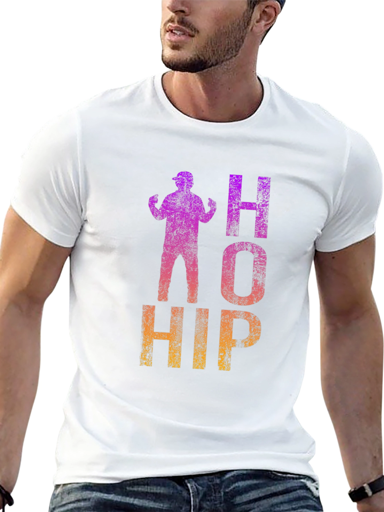 Retro HOHIP Graphic Tee - Black