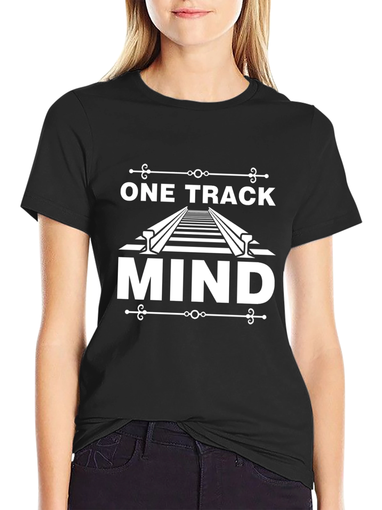 One Track Mind Graphic T-Shirt