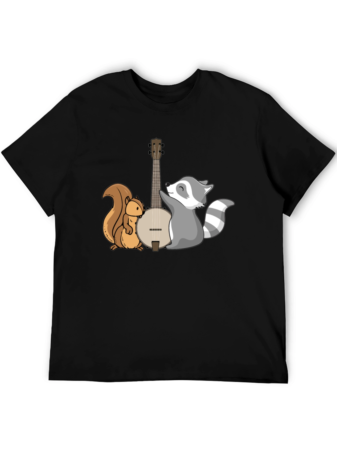Squirrel and Raccoon Banjo Graphic Tee