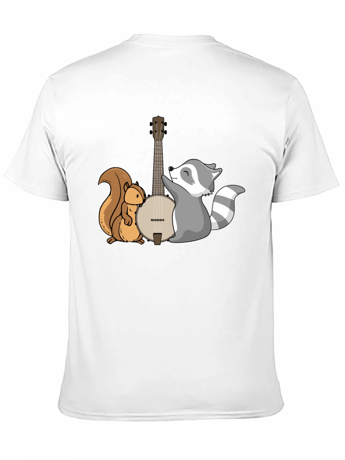 Squirrel and Raccoon Banjo Graphic Tee