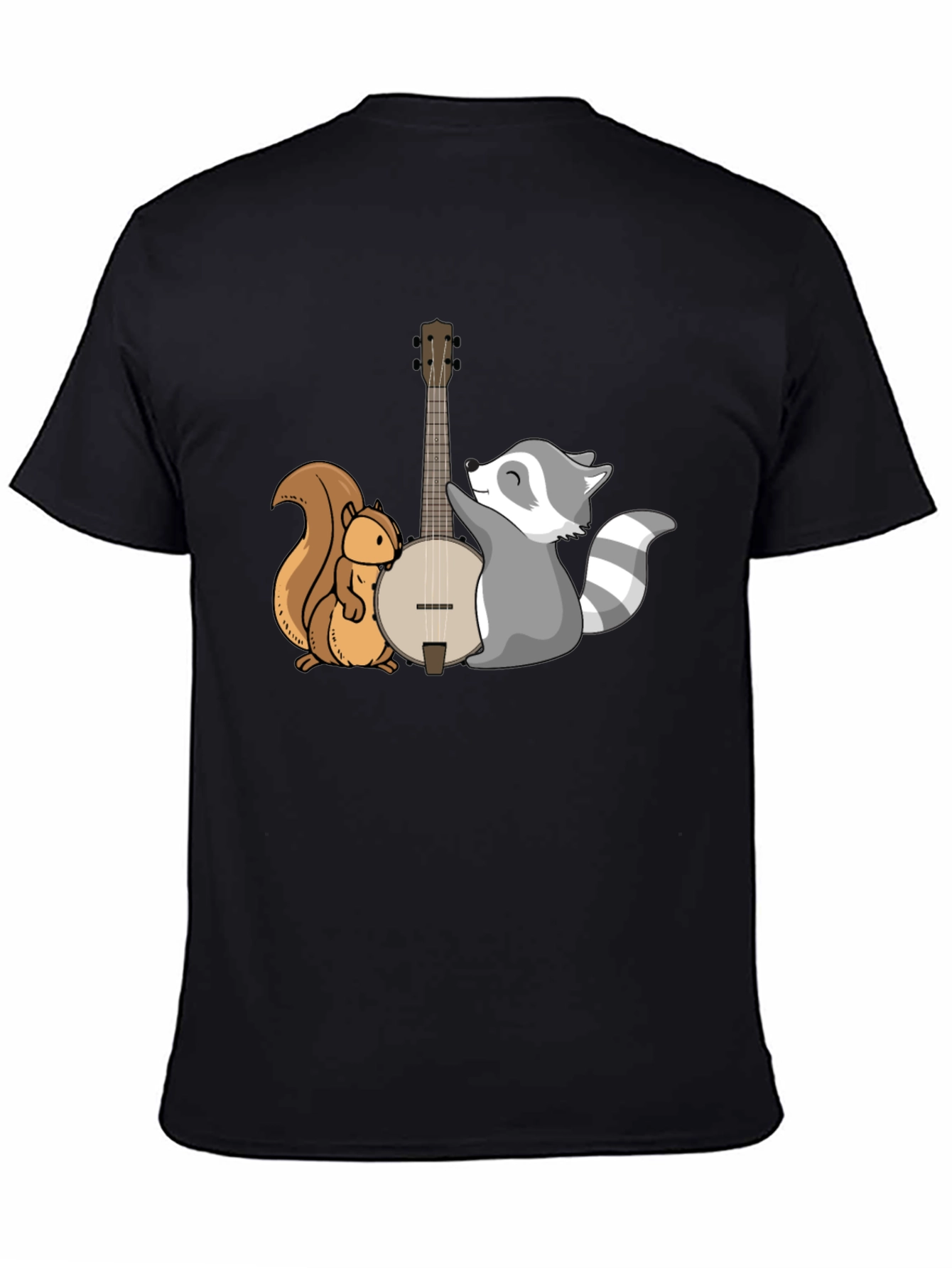 Squirrel and Raccoon Banjo Graphic Tee