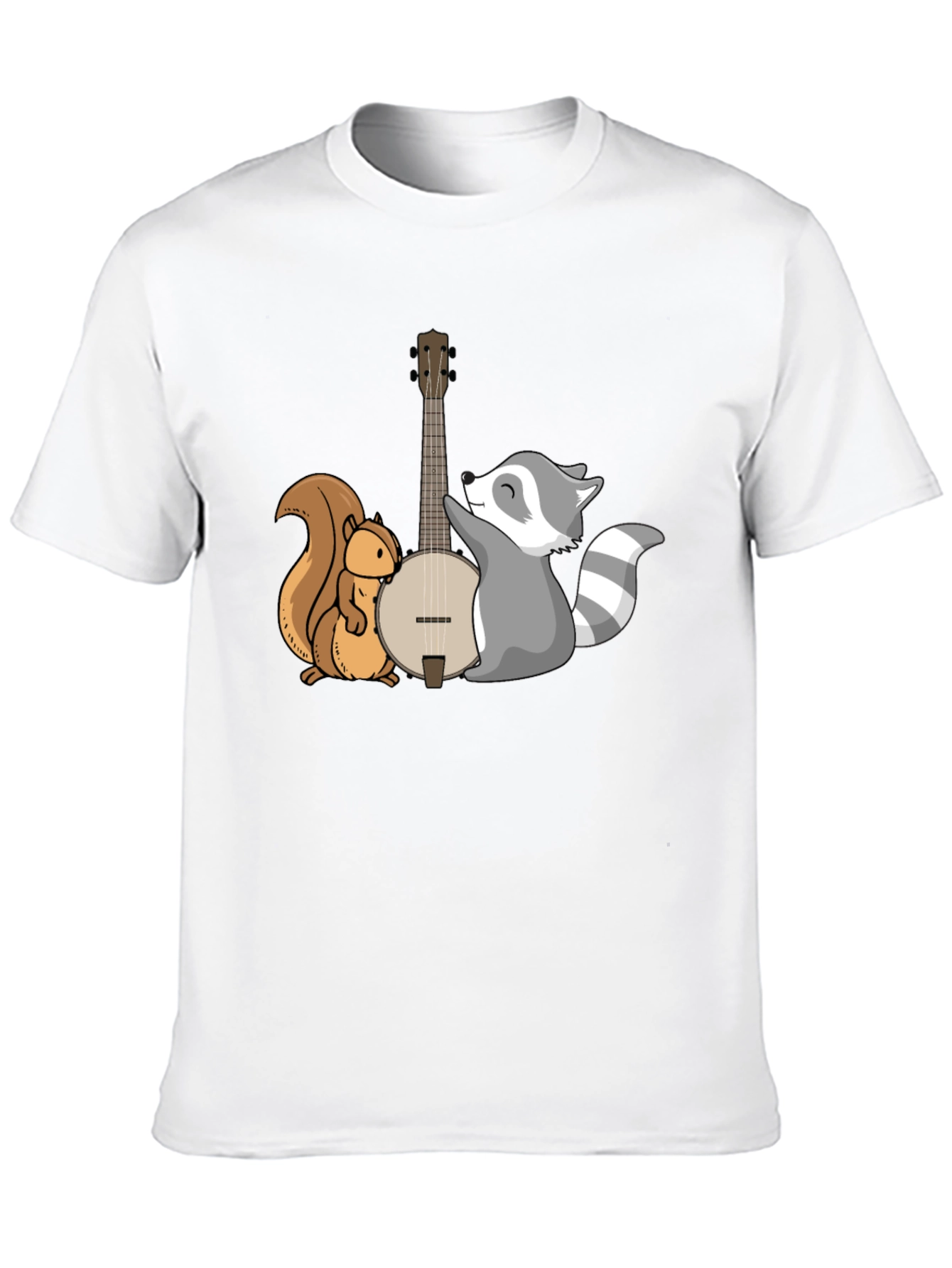 Squirrel and Raccoon Banjo Graphic Tee