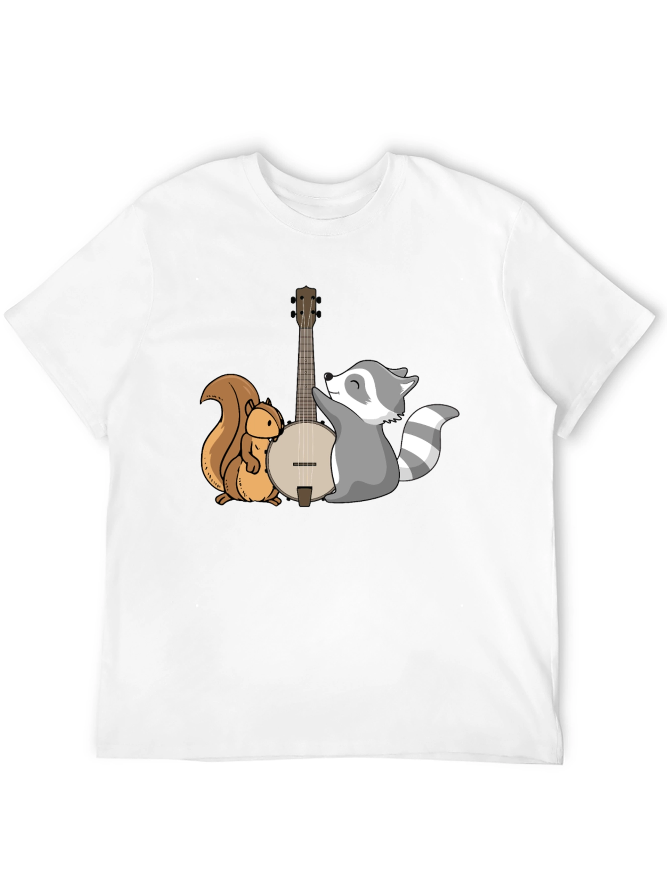 Squirrel and Raccoon Banjo Graphic Tee