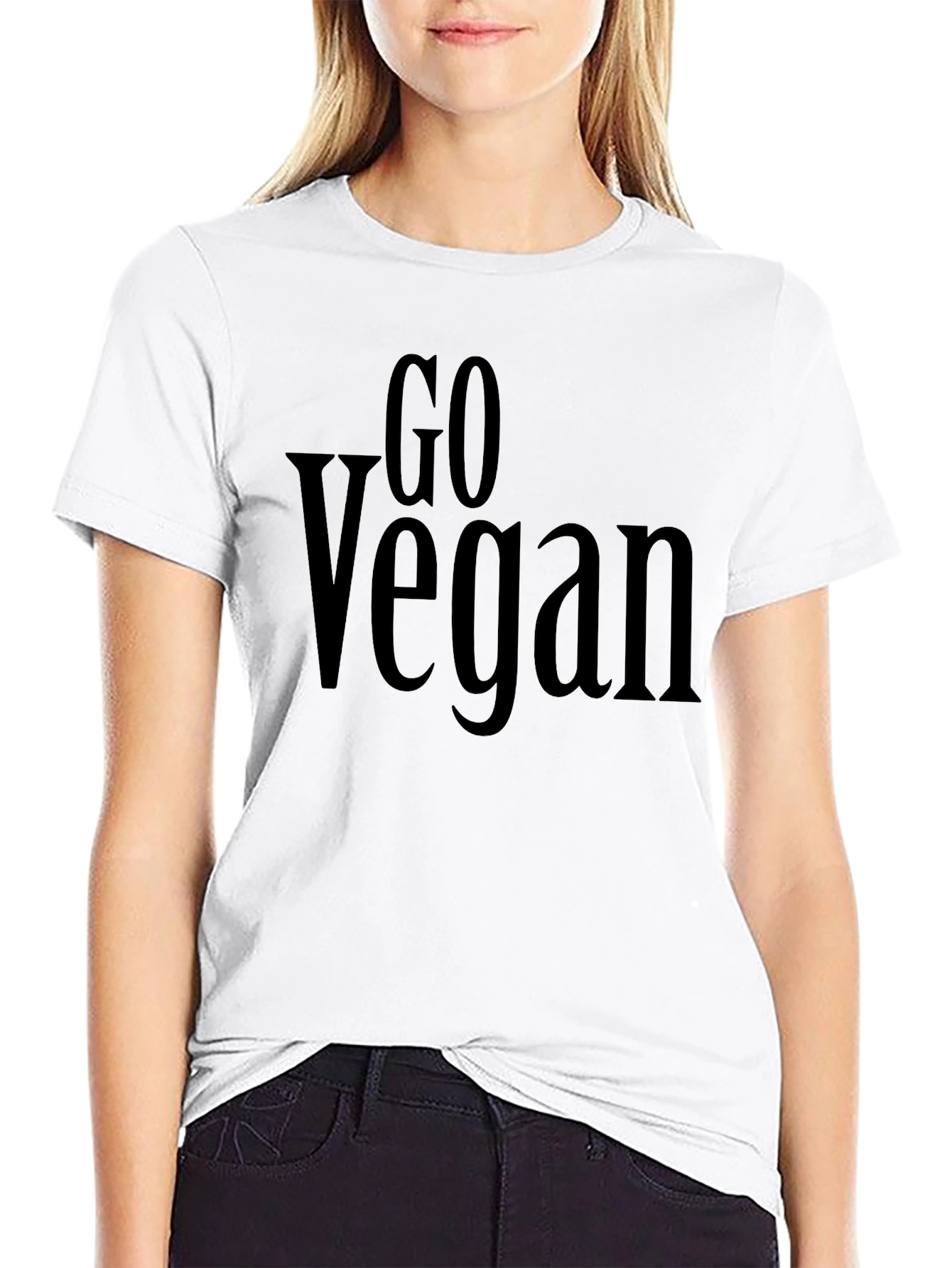 Go Vegan T-Shirt - Black