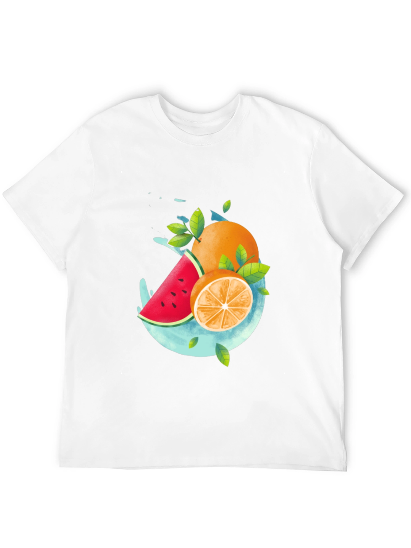 Fruit Splash Graphic T-Shirt - Stylish Summer Apparel