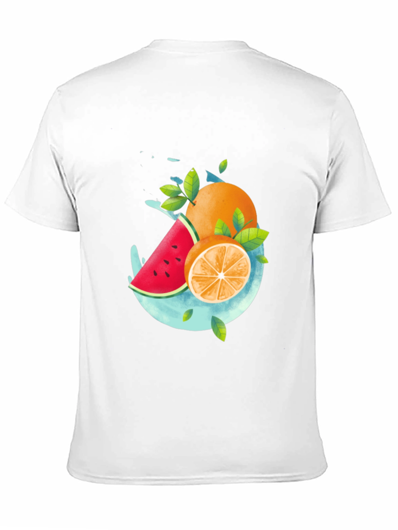 Fruit Splash Graphic T-Shirt - Stylish Summer Apparel