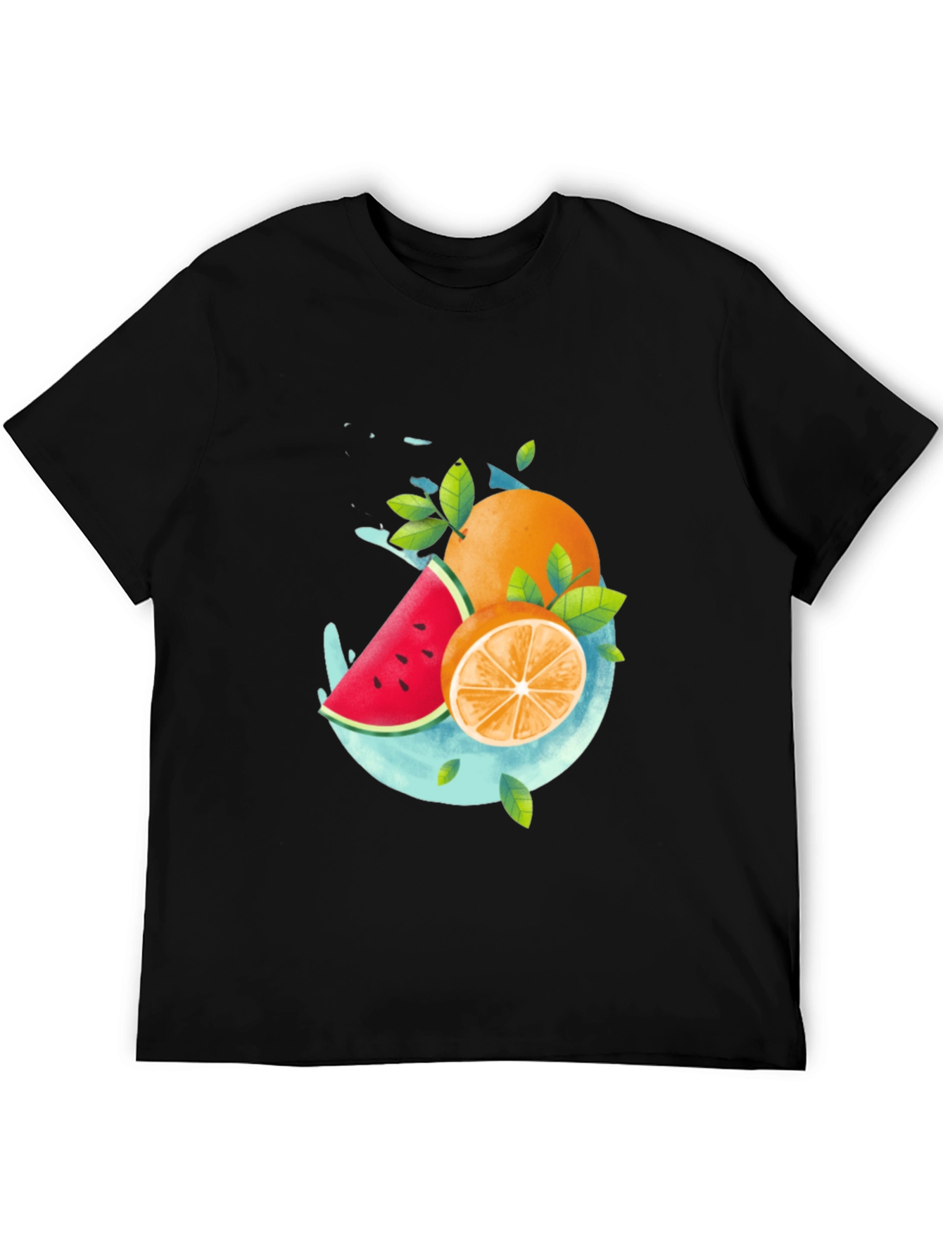 Fruit Splash Graphic T-Shirt - Stylish Summer Apparel