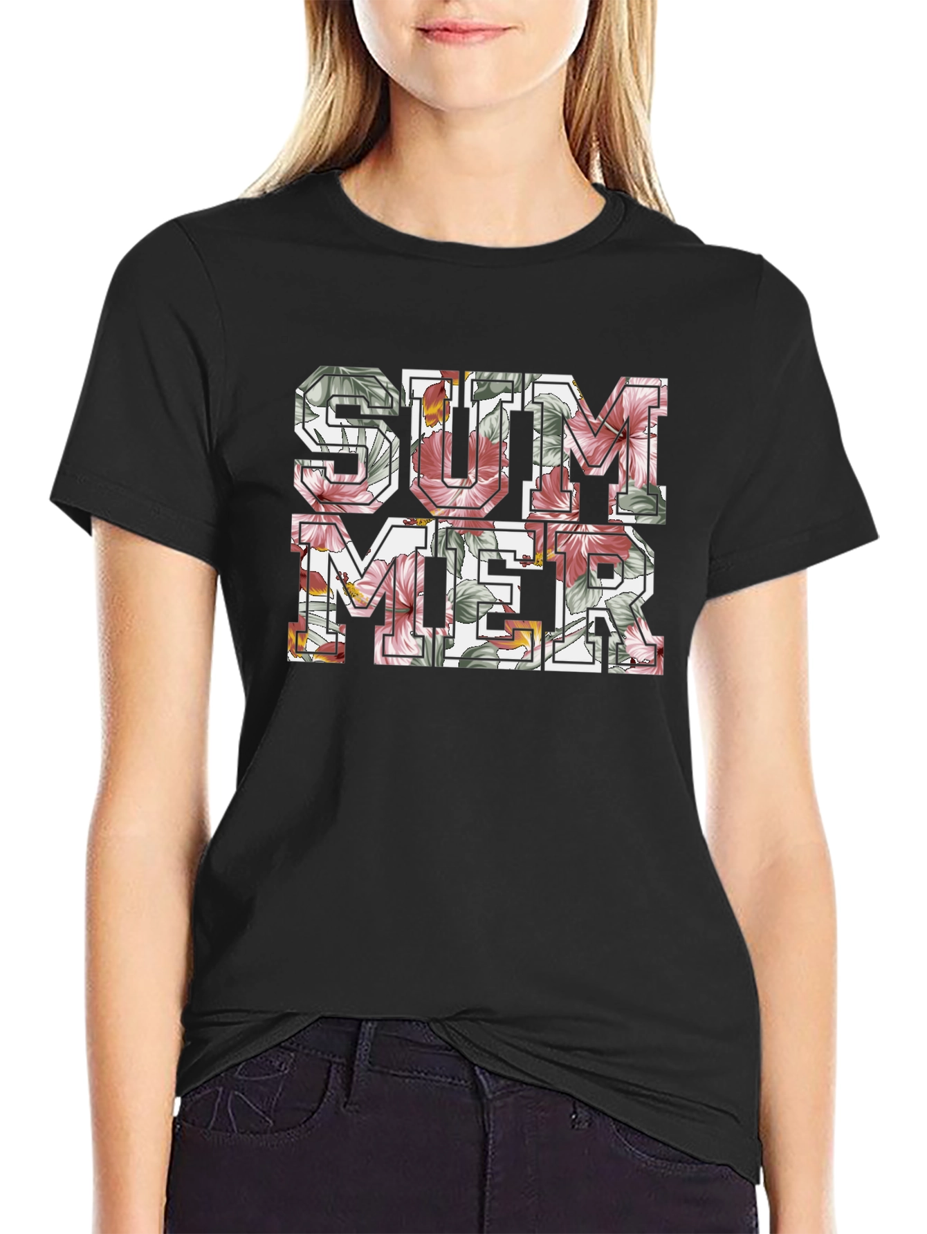 Floral Summer T-Shirt - Stylish Graphic Tee
