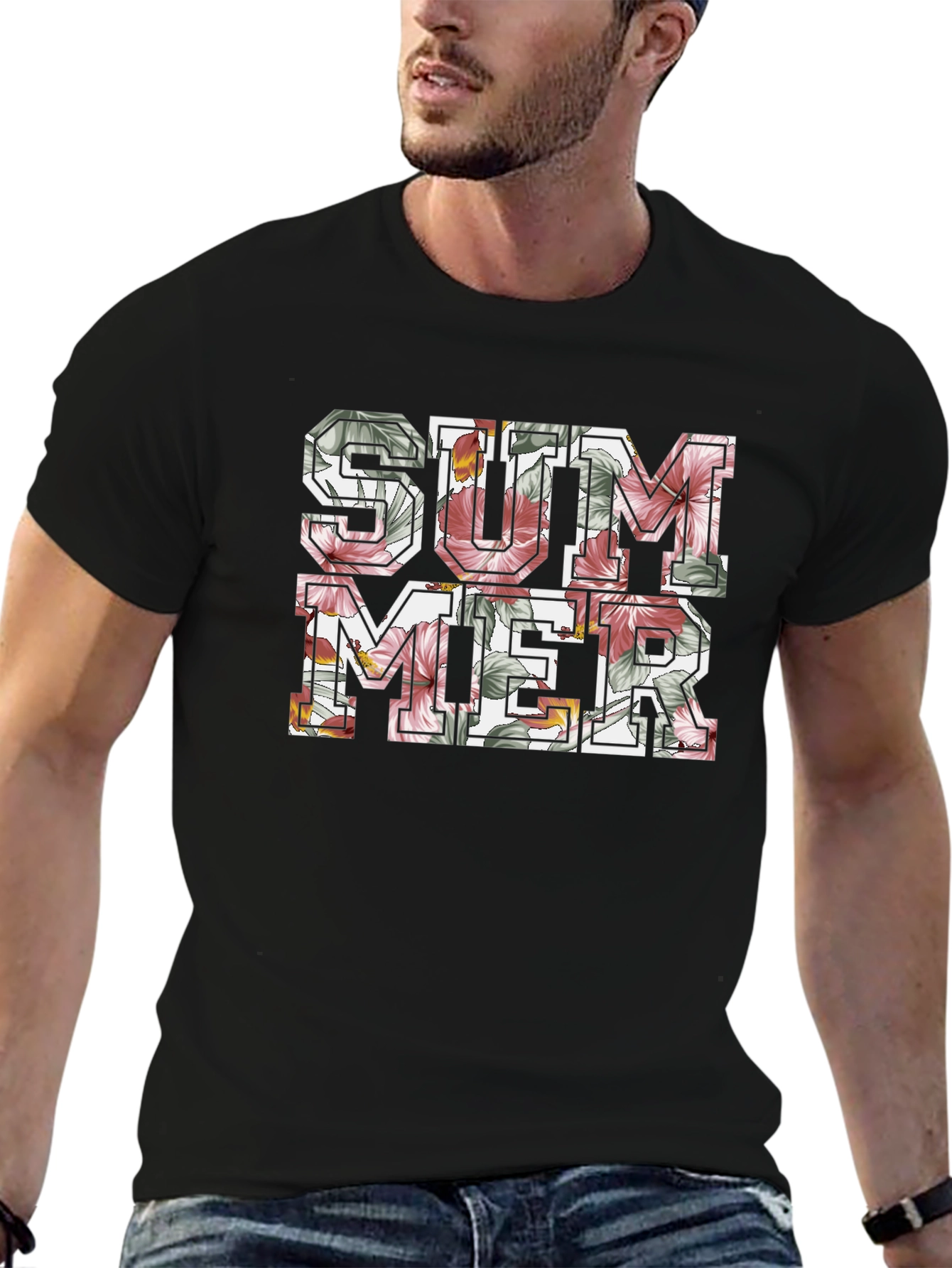 Floral Summer T-Shirt - Stylish Graphic Tee