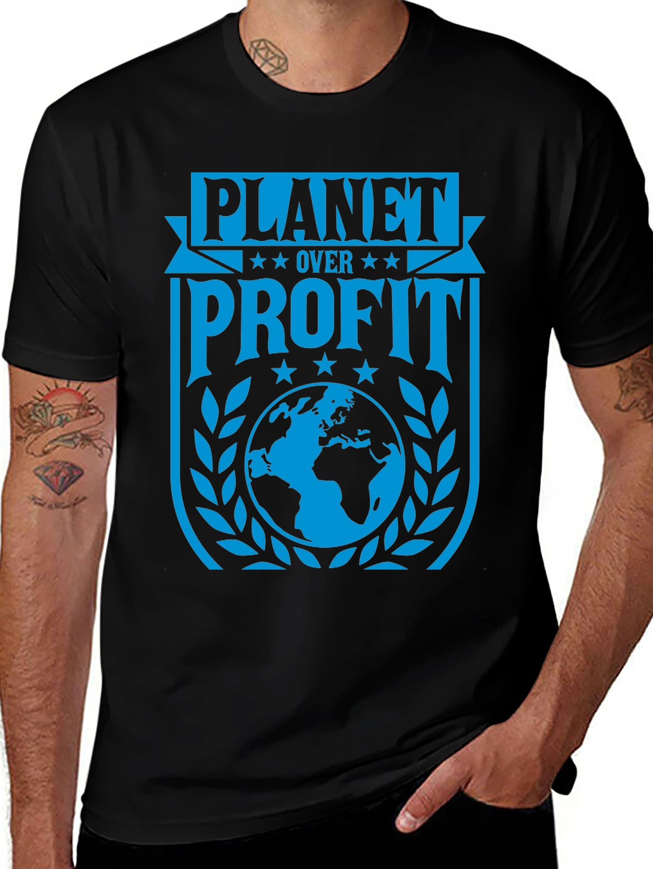 Planet Over Profit Graphic Tee - Environmental Activism Shirt