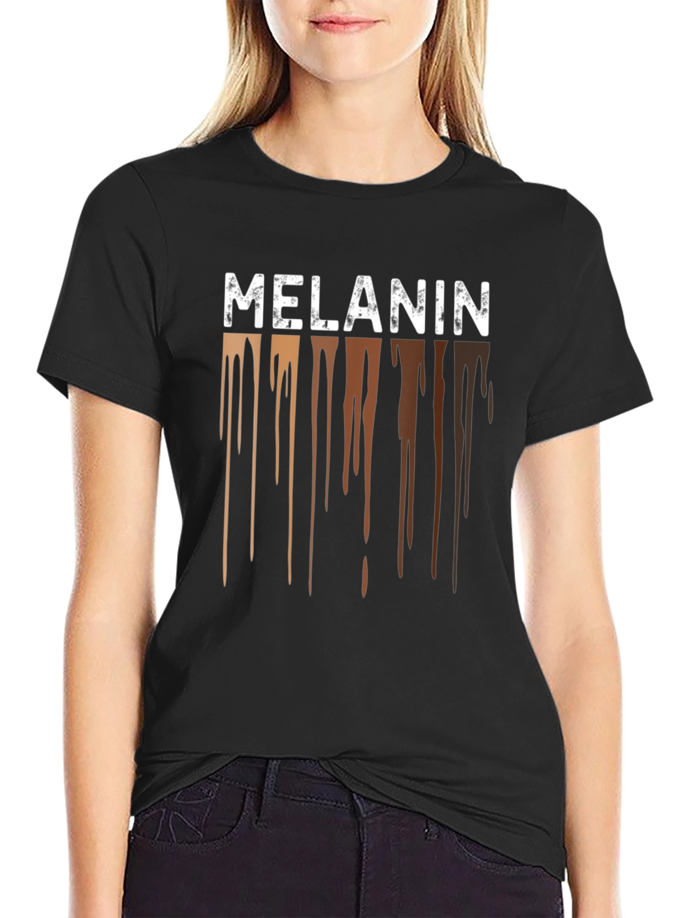 Melanin Drip Graphic Tee - Black Pride