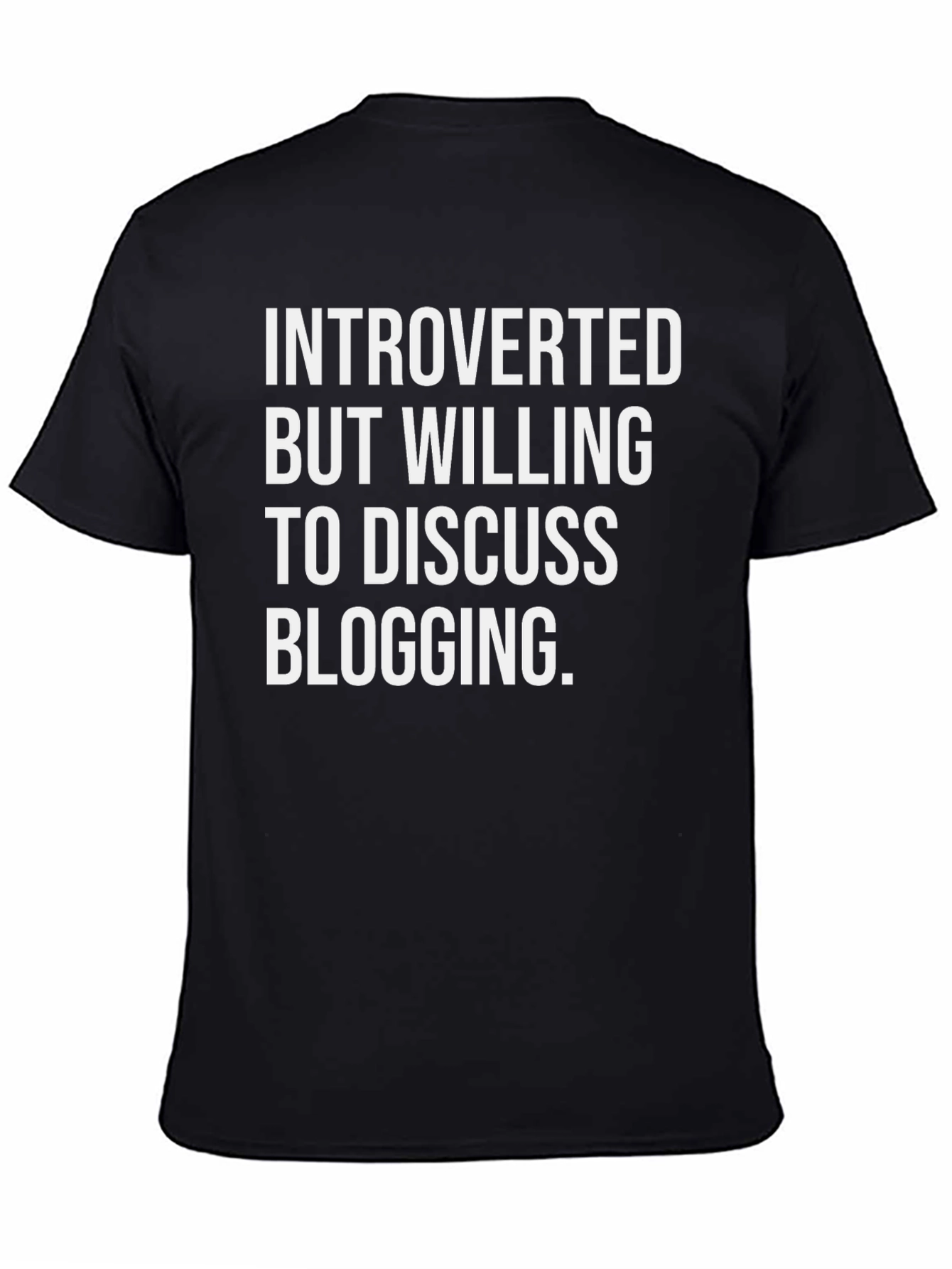 Introverted Blogging Graphic T-Shirt