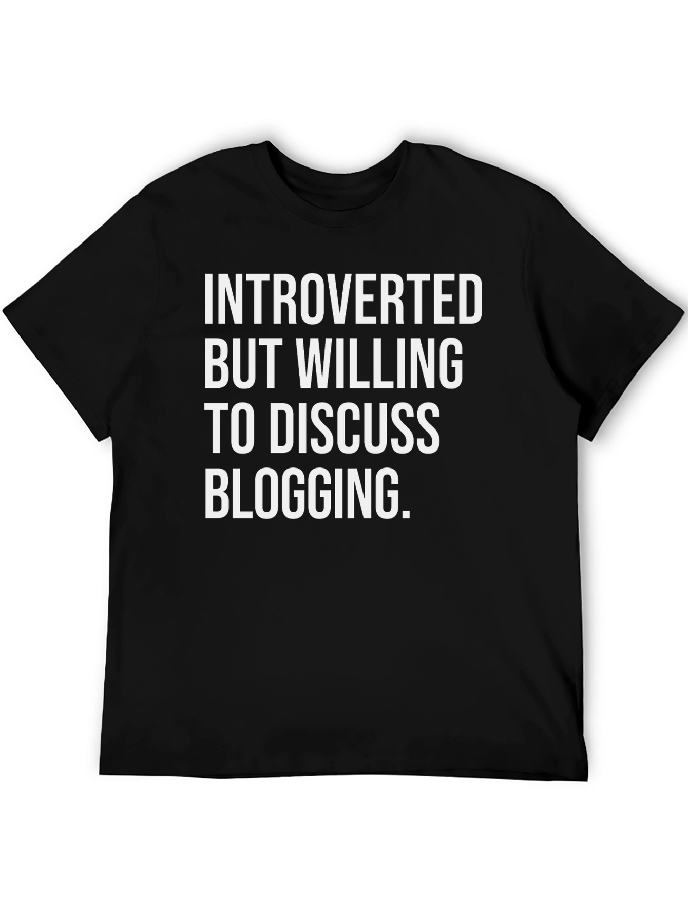 Introverted Blogging Graphic T-Shirt