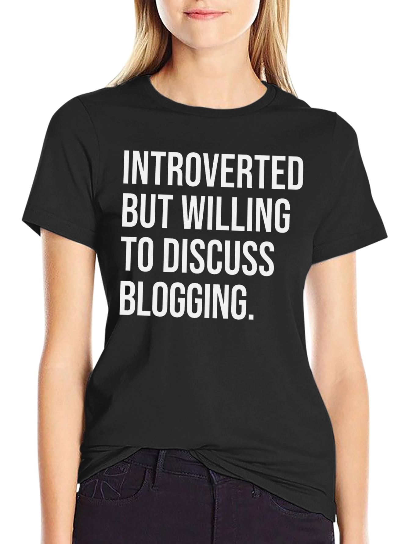 Introverted Blogging Graphic T-Shirt