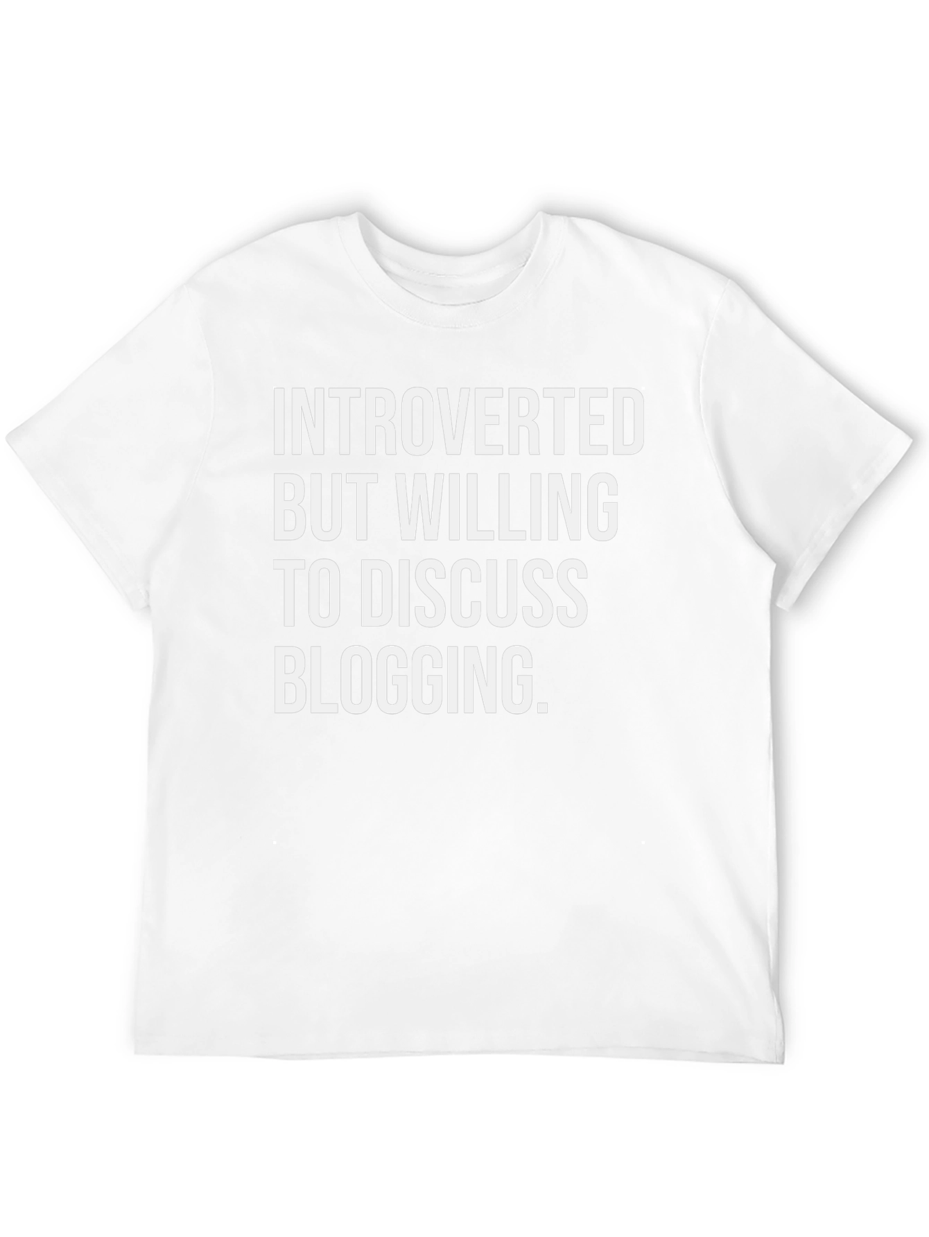 Introverted Blogging Graphic T-Shirt