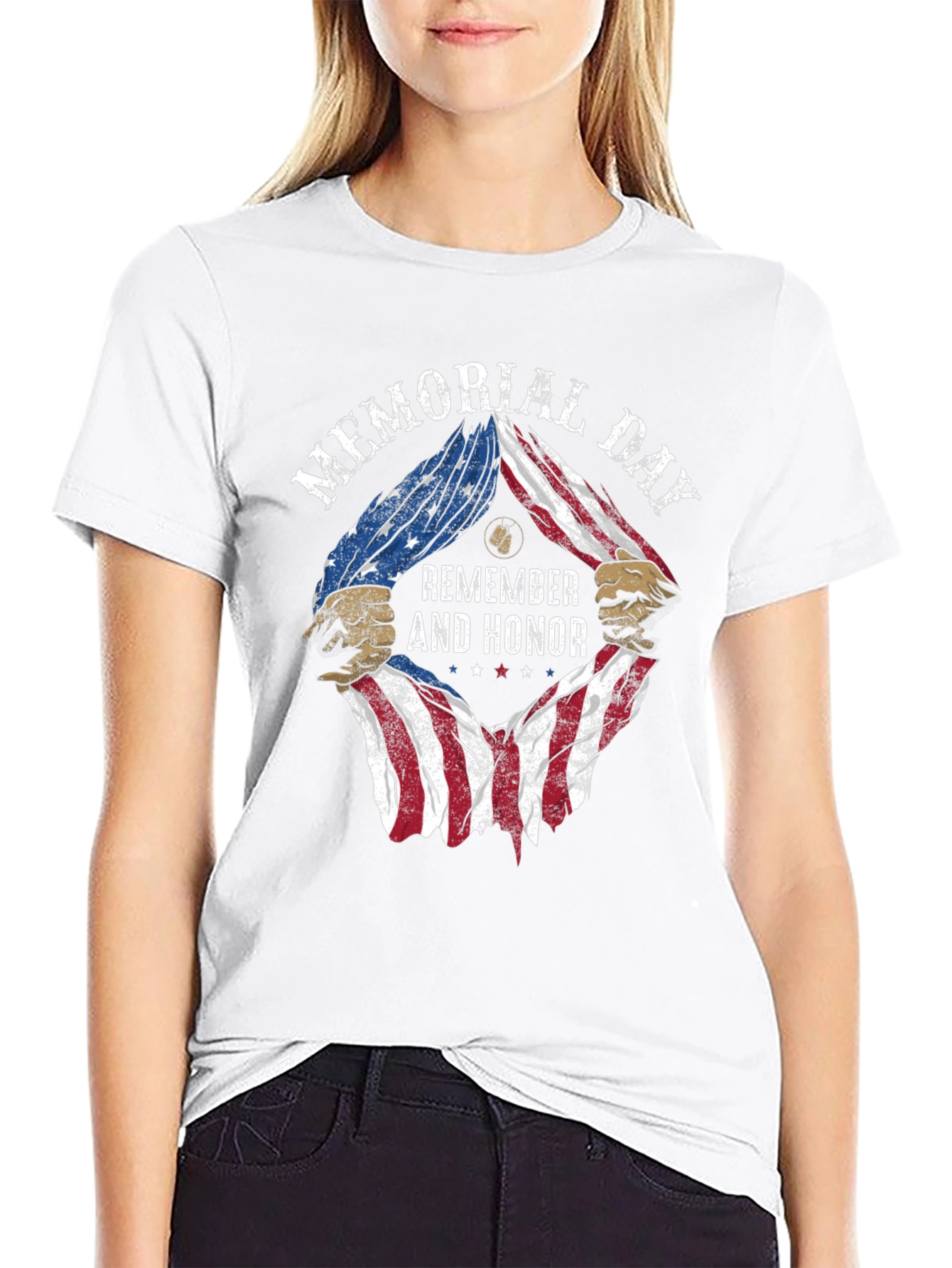 Memorial Day Remember & Honor Graphic T-Shirt