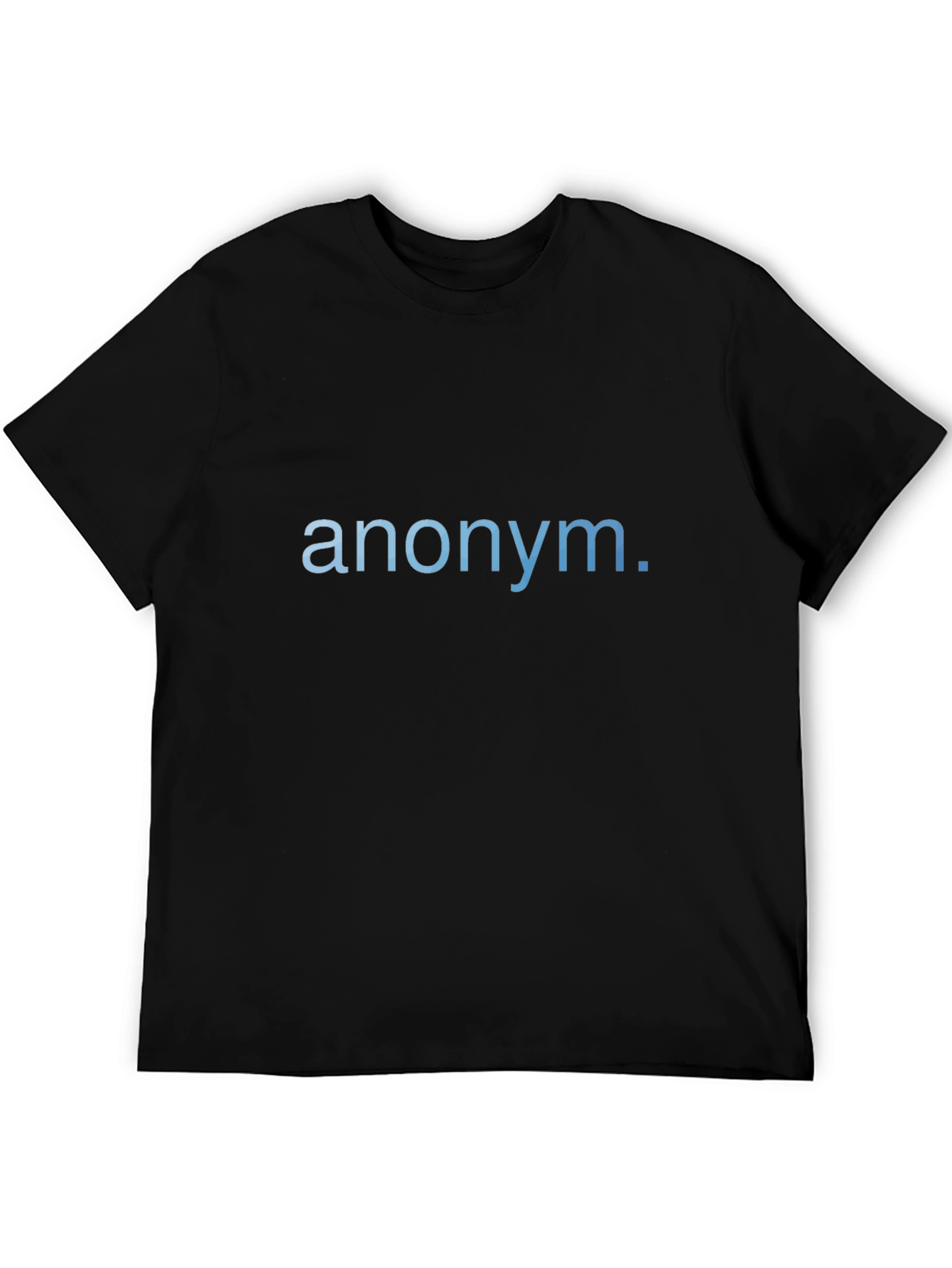 Anonym. Black Graphic Tee - Modern Casual Wear