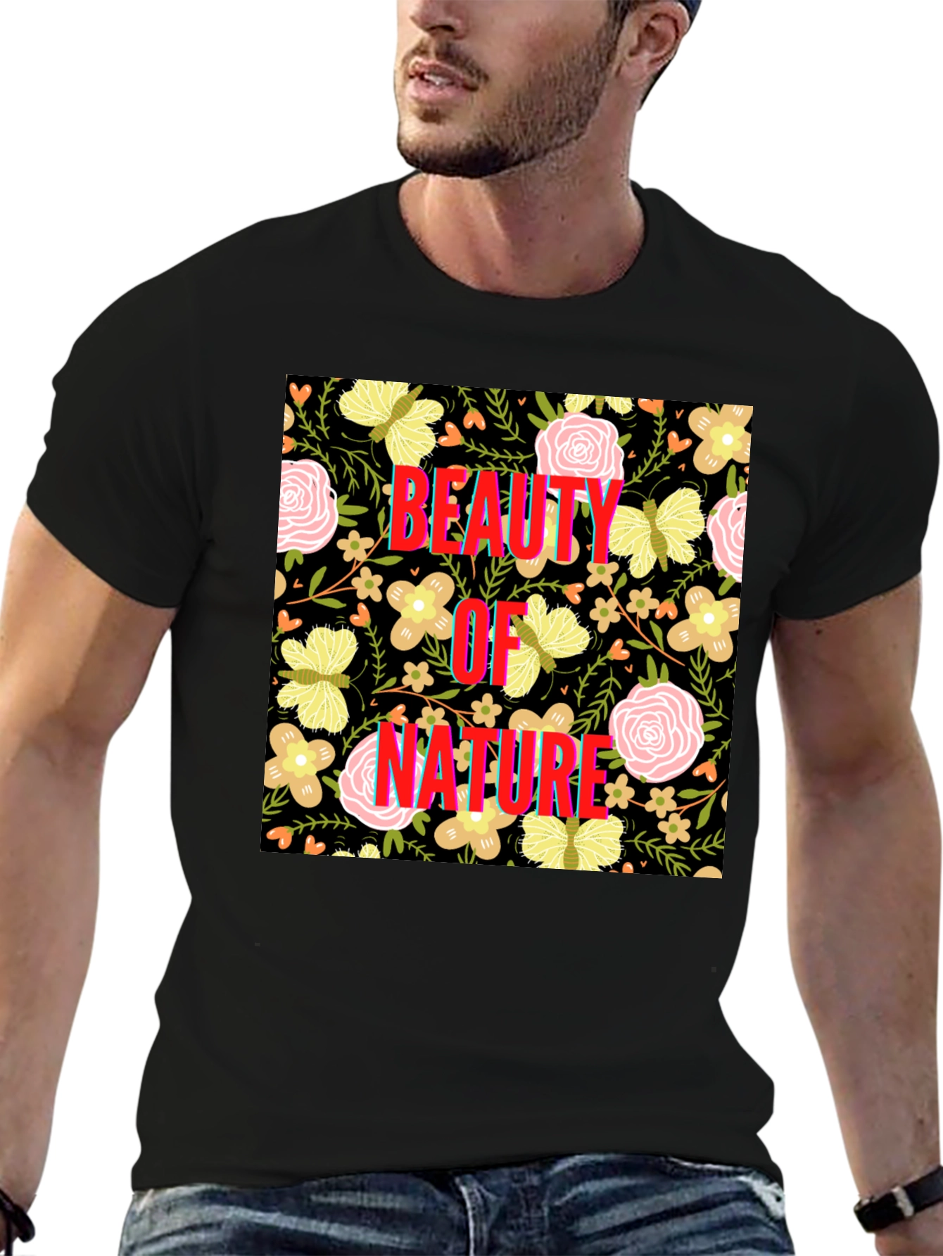 Beauty of Nature Floral Print Tee