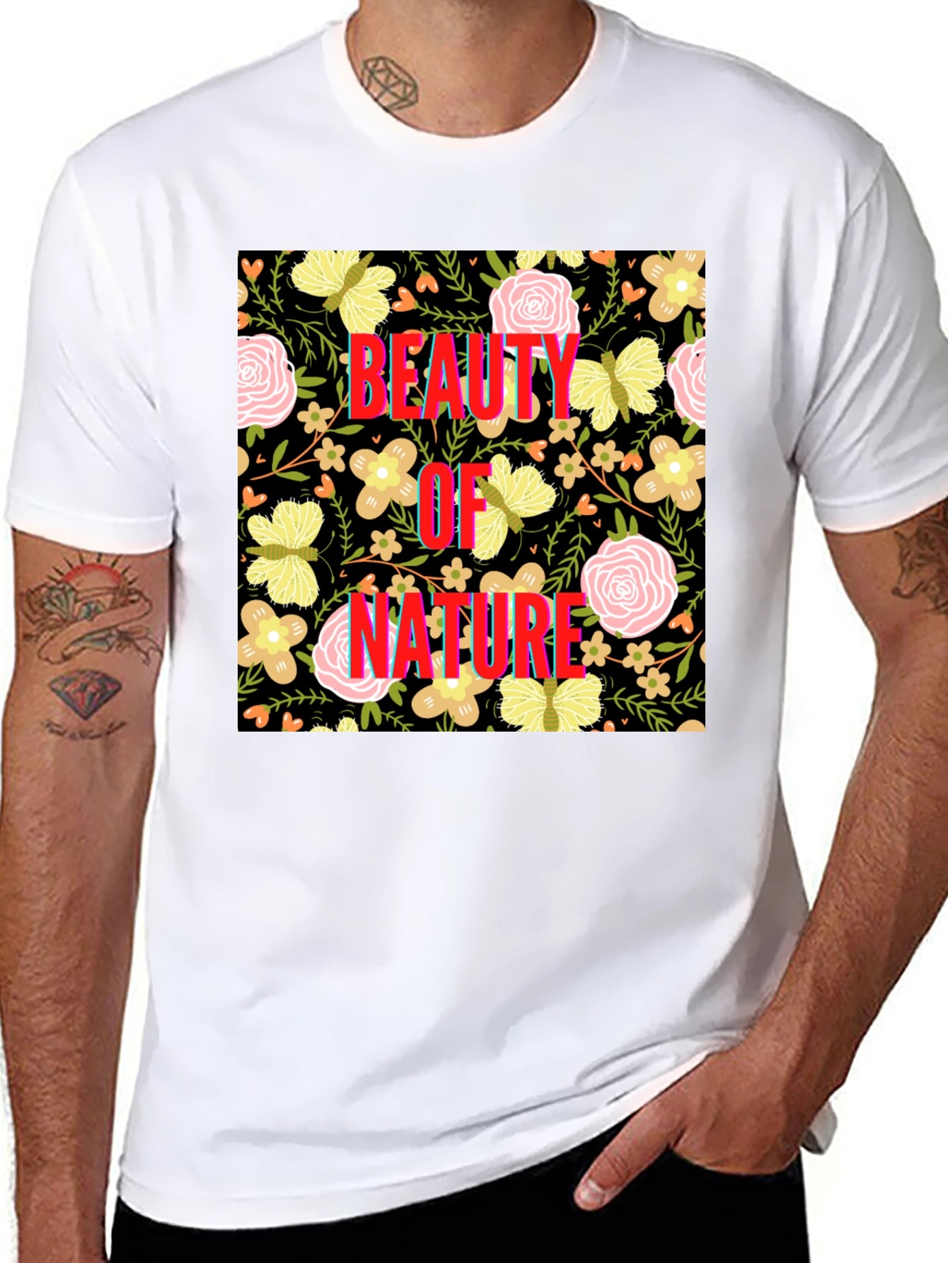 Beauty of Nature Floral Print Tee