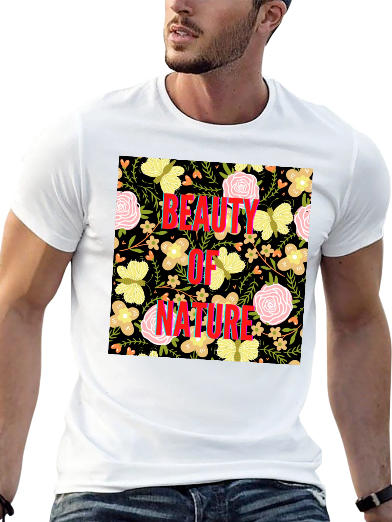 Beauty of Nature Floral Print Tee